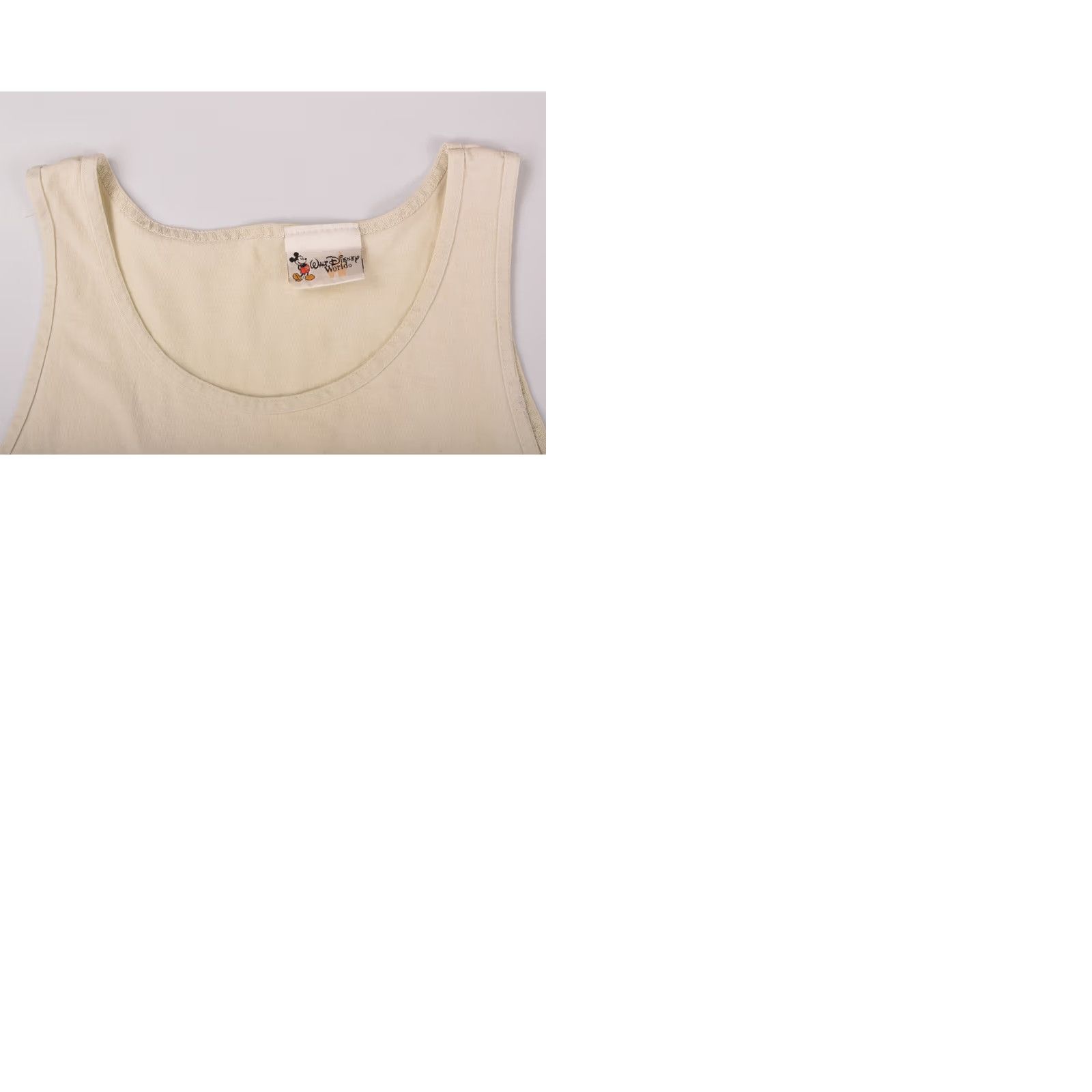 Disney Walt Disney World Animal Kingdom Vintage Tank T-Shirt Tee OS XL Beige 90s Cartoon Mens Shirt Tank Top Size US XL / EU 56 / 4 - 9 Thumbnail