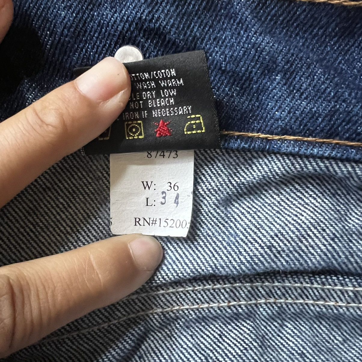 Vintage Dark Wash Vtg Prsn Blue Denim Cargos Size US 36 / EU 52 - 5 Thumbnail