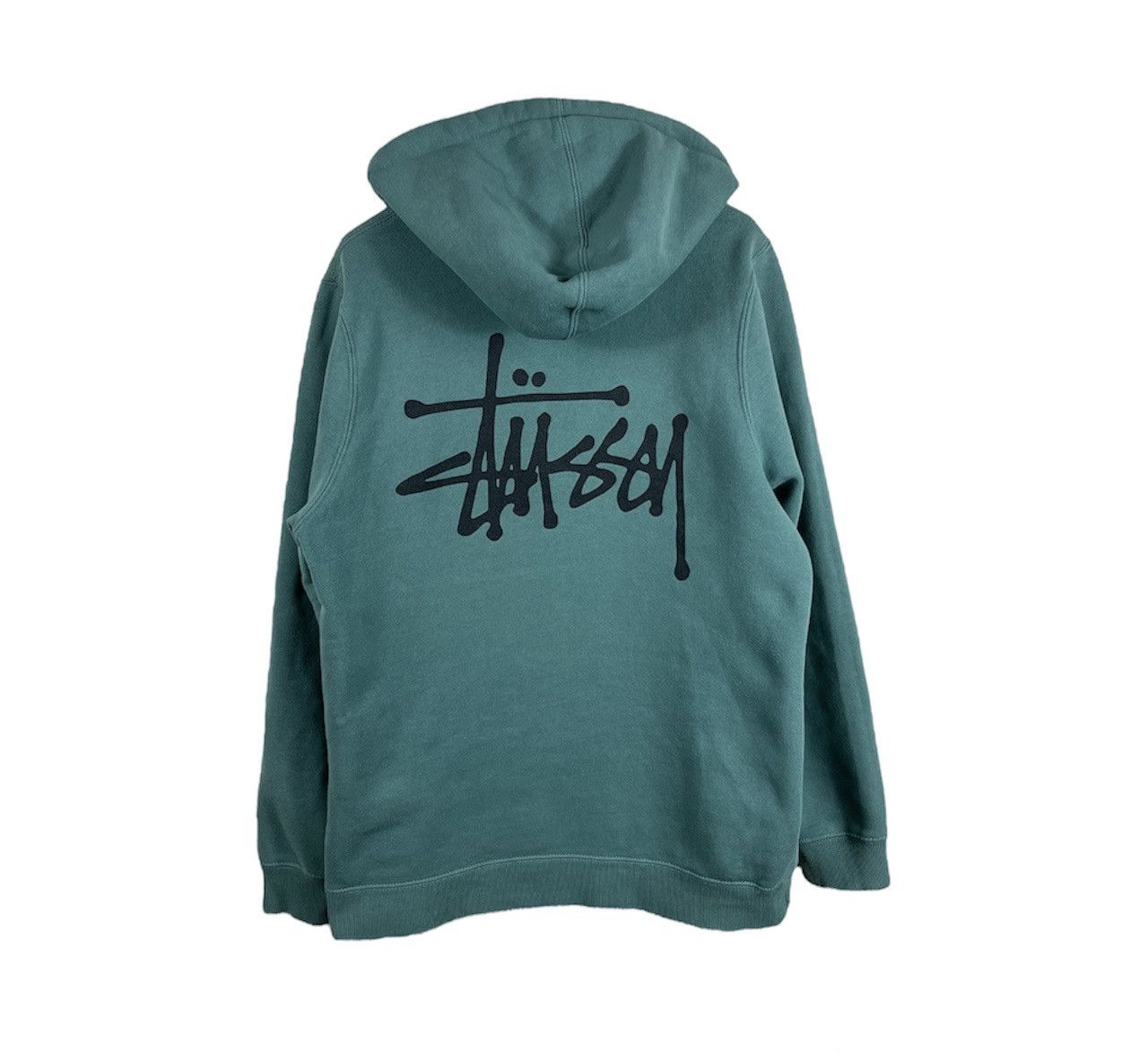 Stussy × Vintage Vintage Stussy basic y2k hoodie sweatshirt sea green rare Size US S / EU 44-46 / 1 - 2 Thumbnail