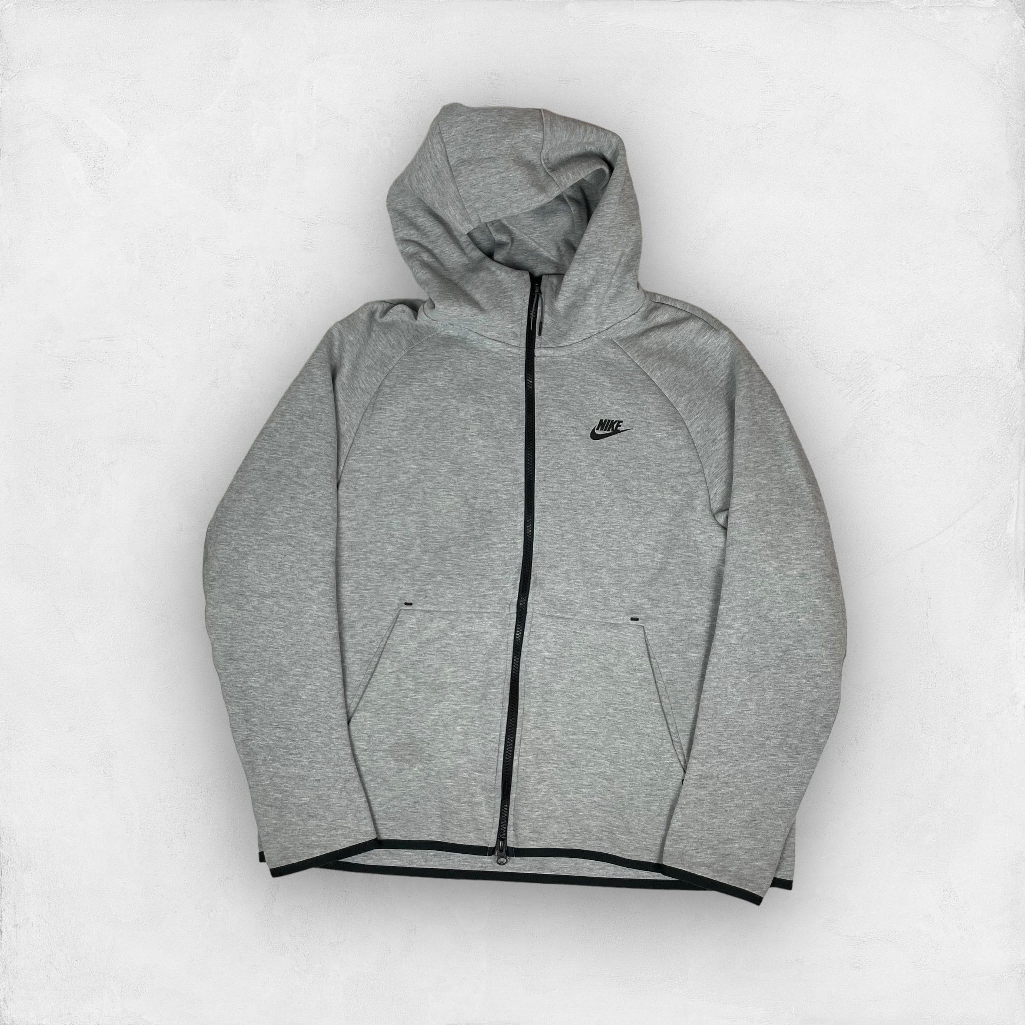 Nike Nike Tech Fleece Men's Heather Gray Cotton Full Zip Hoodie L Size US L / EU 52-54 / 3 - 1 Thumbnail