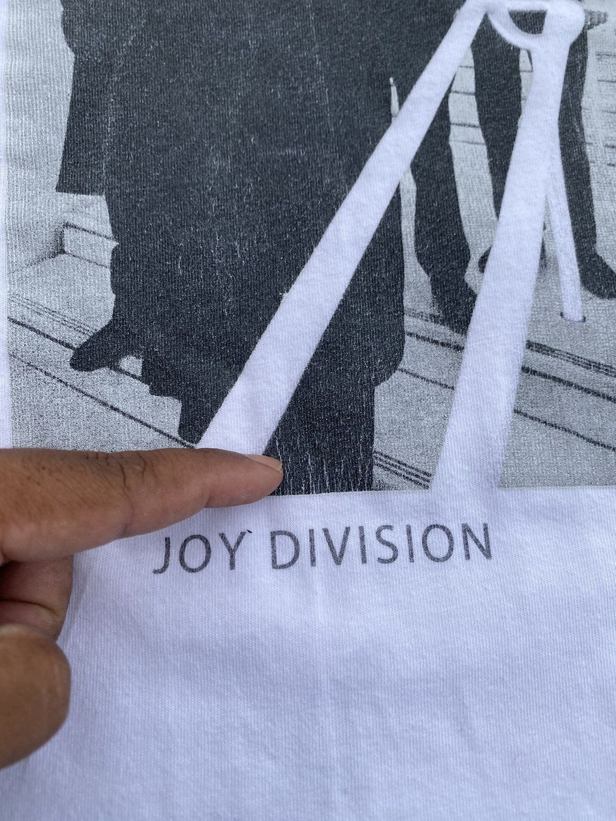 agnes b. Vintage Agnes B. x Joy Division Rare Printed Tshirt Size US L / EU 52-54 / 3 - 12 Thumbnail