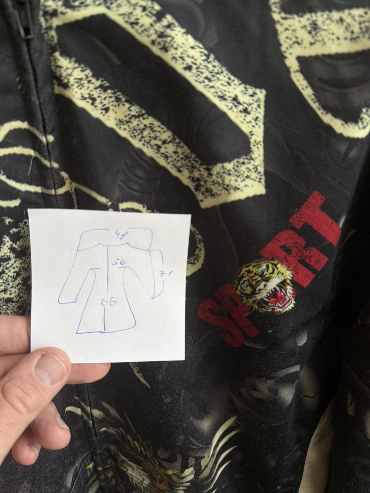 Ed Hardy Ed Hardy by Christian Audigier Jacket Zip Up Hoodie w Tiger Size US L / EU 52-54 / 3 - 8 Thumbnail