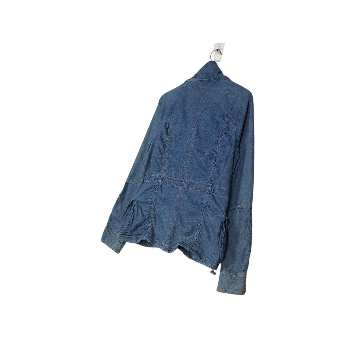 Japanese Brand 📌Vintage Biker Denim Jacket Unknown Japan Issey Miyake Size US M / EU 48-50 / 2 - 11 Thumbnail
