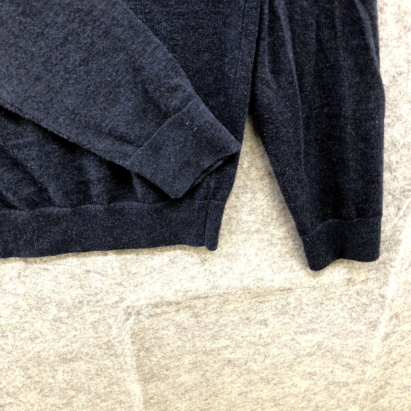 Banana Republic VINTAGE Banana Republic Men’s Sweater Pullover 1/4 Zip Long Sleeve Fall Winter Navy Blue S Eco Cotton Size US S / EU 44-46 / 1 - 5 Thumbnail