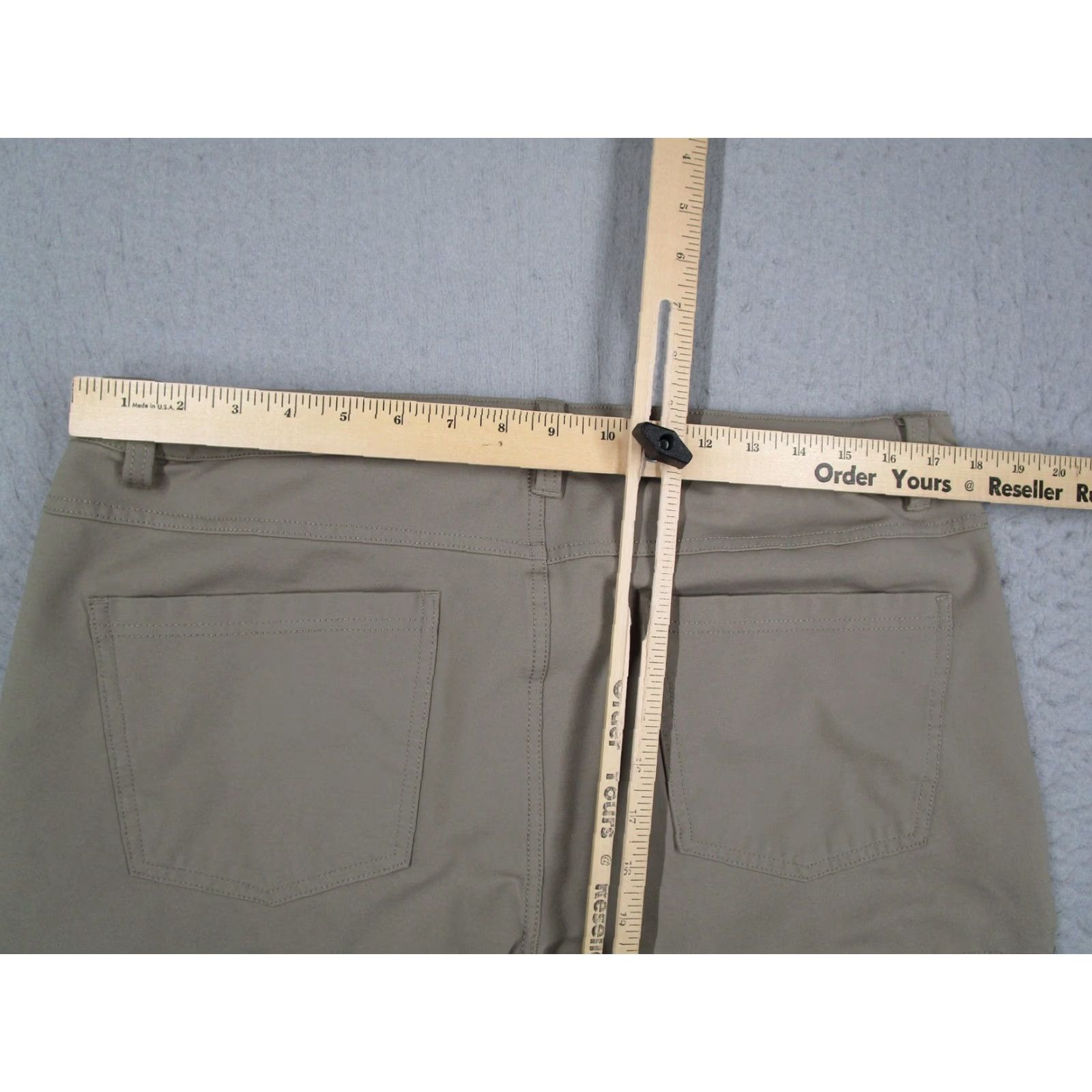 Vintage BYLT Everyday Pant 2.0 Mens Slim Fit Chino Pants Beige Khaki 38 with Stretch Pockets Casual Golf Size US 38 / EU 54 - 5 Thumbnail