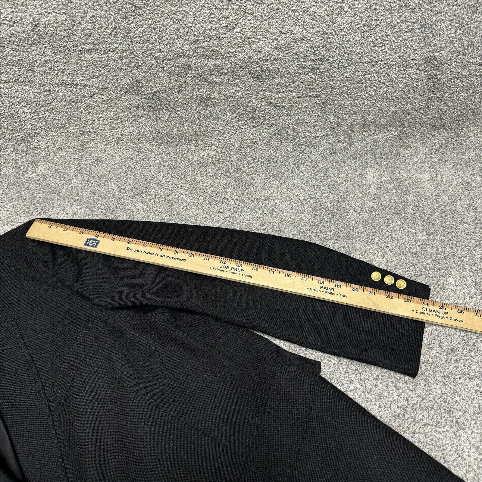 Other Vintage Mens Blazer 44 Gold Buttons Classic Tailored Office Size 44R - 13 Thumbnail