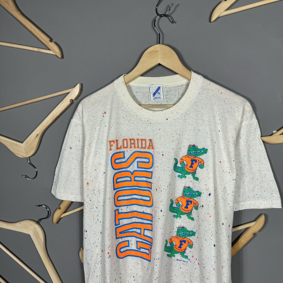 NCAA Vintage 1991 Florida Gators T-shirt Size US XL / EU 56 / 4 - 4 Thumbnail