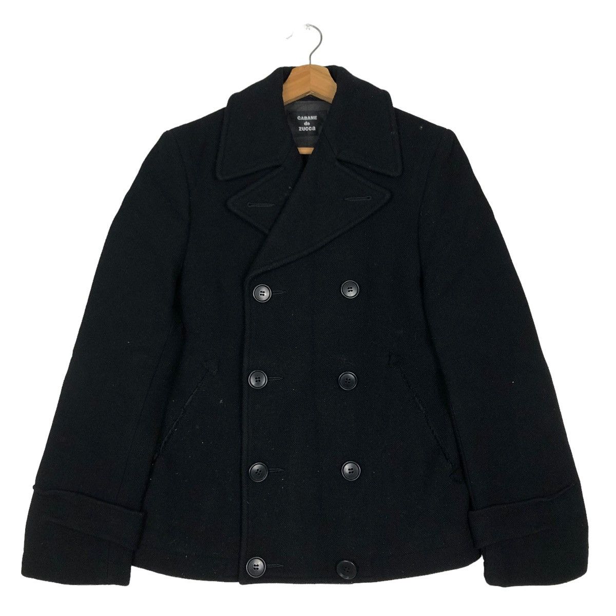 Issey Miyake 🔥Vtg Wool Double Breast Biker Issey Miyake Cabane De Zucca Size US S / EU 44-46 / 1 - 1 Thumbnail