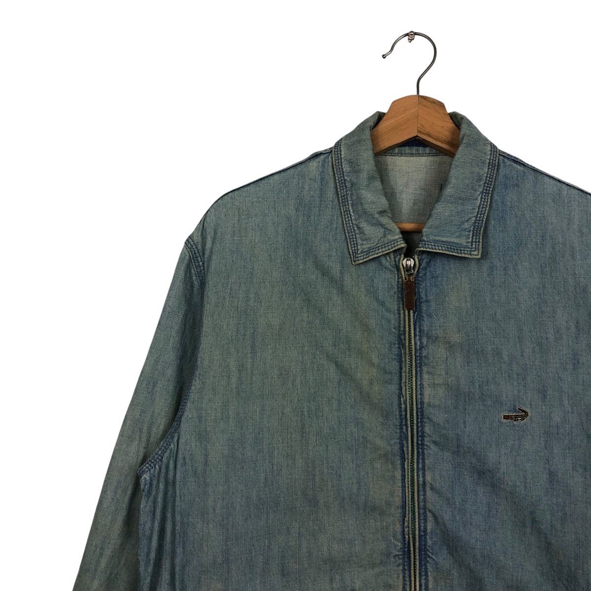 Japanese Brand 📌Vintage Worker Indigo Denim Jacket Crocodile Zipper Size US L / EU 52-54 / 3 - 8 Thumbnail