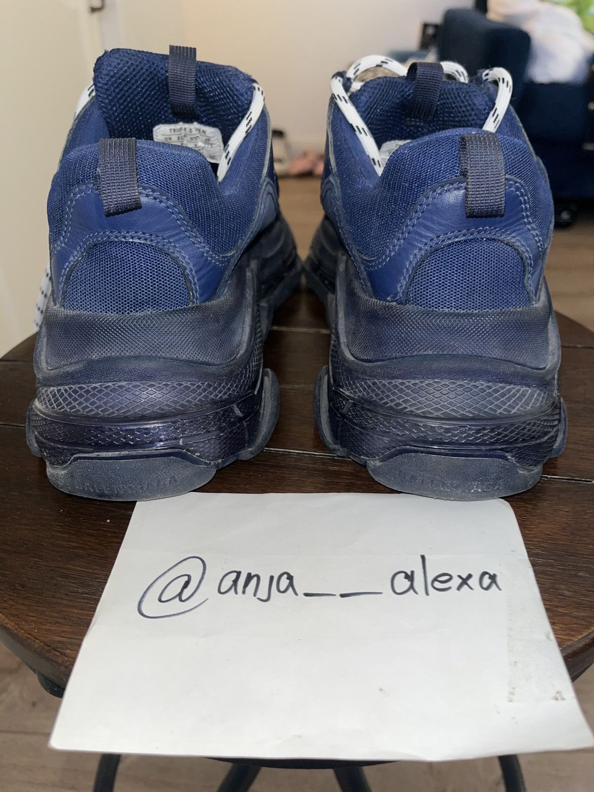 Balenciaga Balenciaga Triple S Clear Sole Navy Size US 9 / EU 42 - 7 Thumbnail