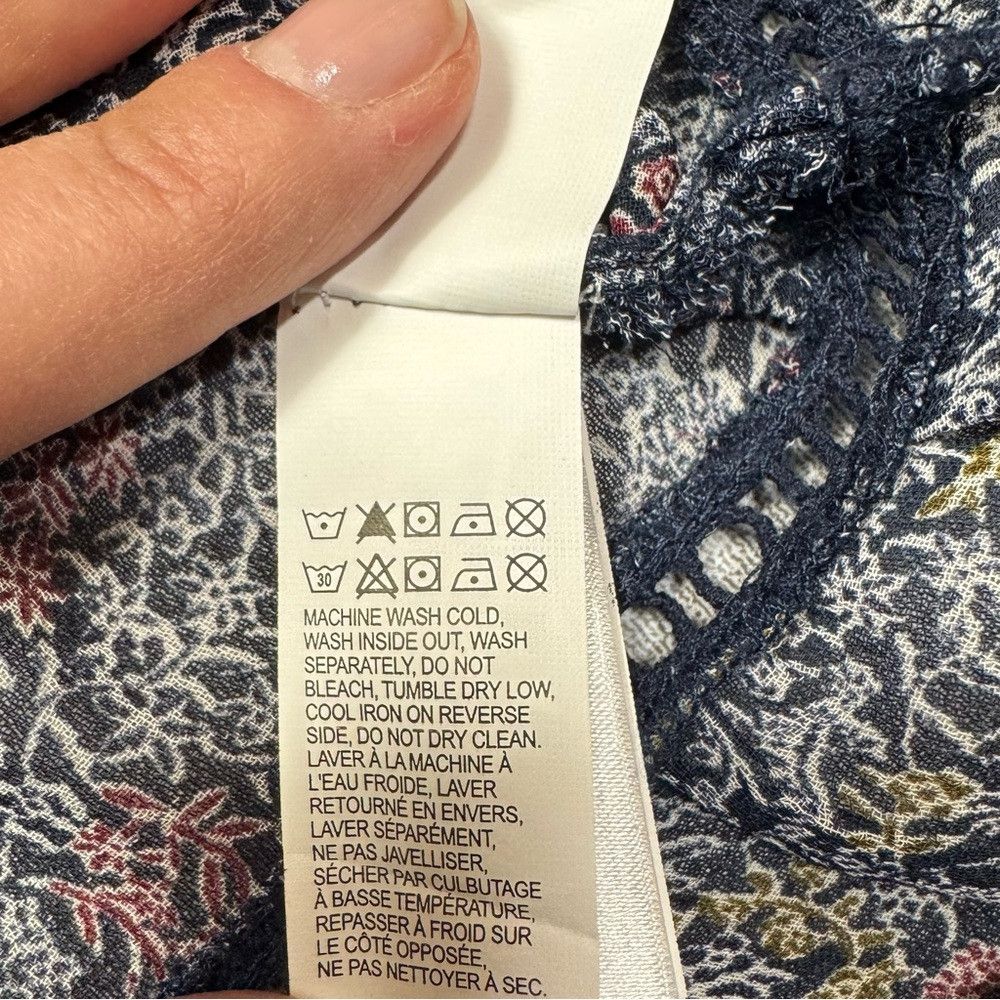Lucky Brand Lucky Brand Peasant Chiffon Long Sleeve Floral Blouse Size Size XL / US 12-14 / IT 48-50 - 9 Thumbnail