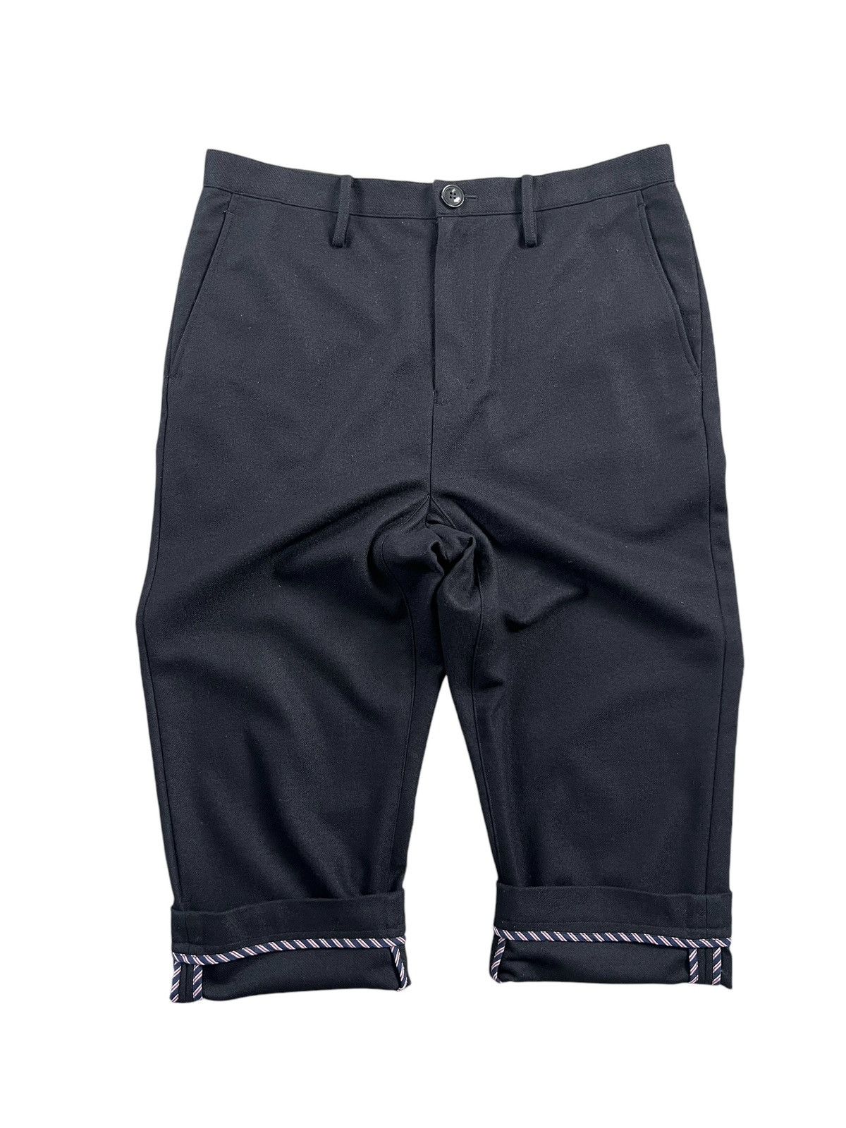 Maison MIHARA YASUHIRO Miharayasuhiro Drop Crotch Wool Cropped Pants Size US 32 / EU 48 - 6 Thumbnail