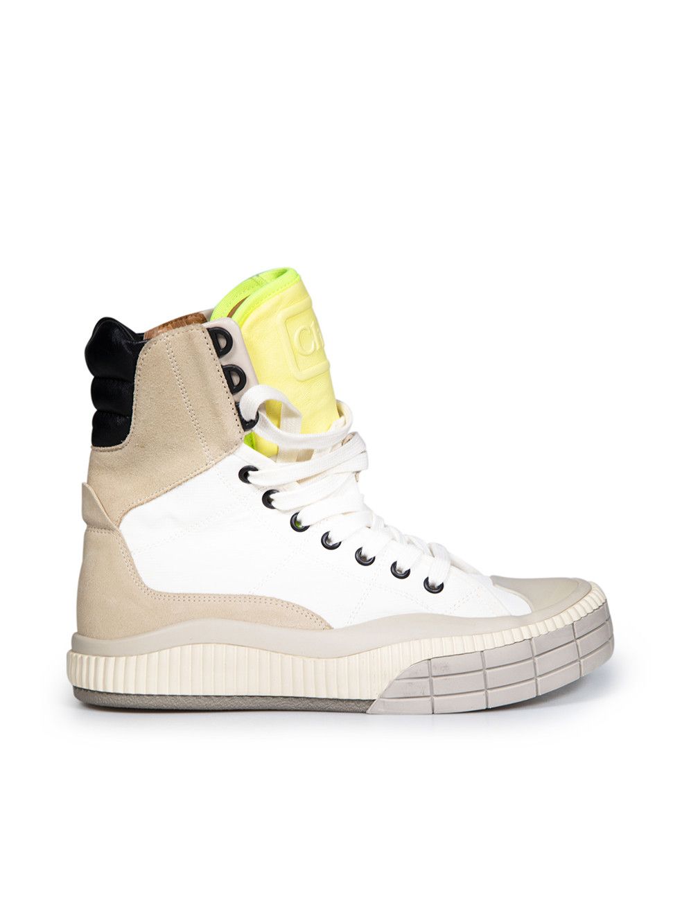 image of Chloe Beige Clint Colorblock Sneakers, Women's (Size 8)