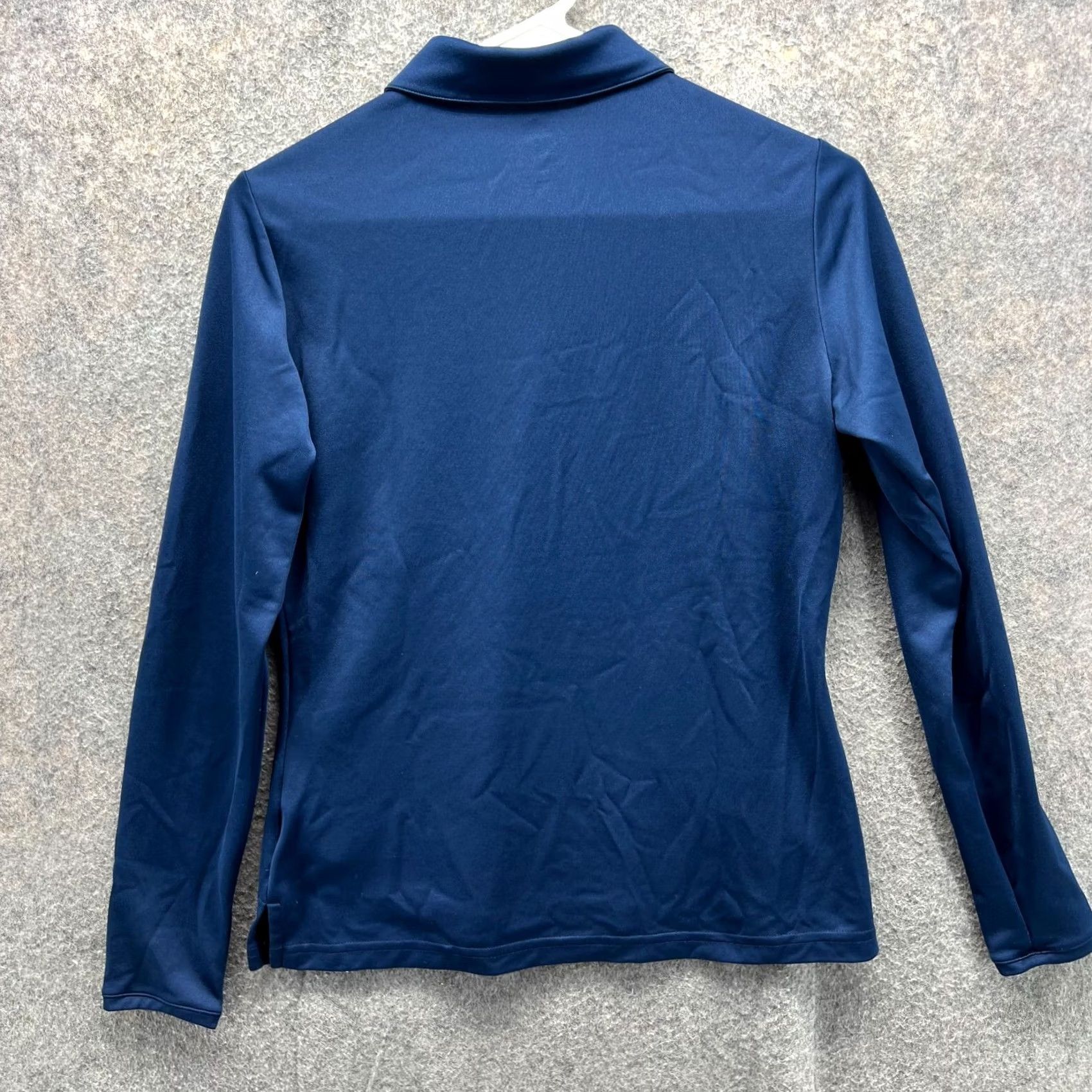 Adidas Adidas Polo Shirt Women Small Blue Navy Long Sleeve Golf Patch Button Casual Basic All Seasons Size S / US 4 / IT 40 - 2 Thumbnail