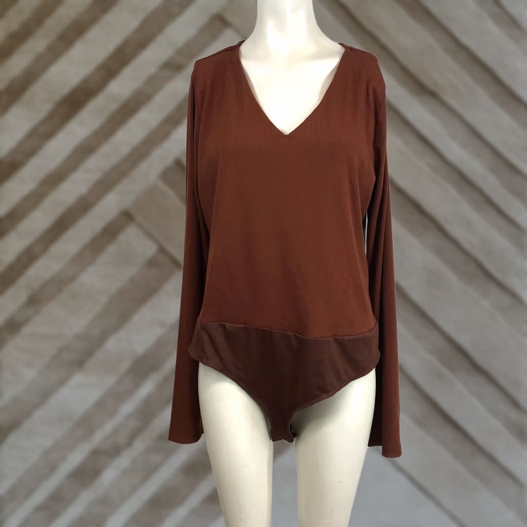 Vintage White Birch Bodysuit Brown Plus Size 2X Size XXL / US 16-18 / IT 52-54 - 1 Thumbnail