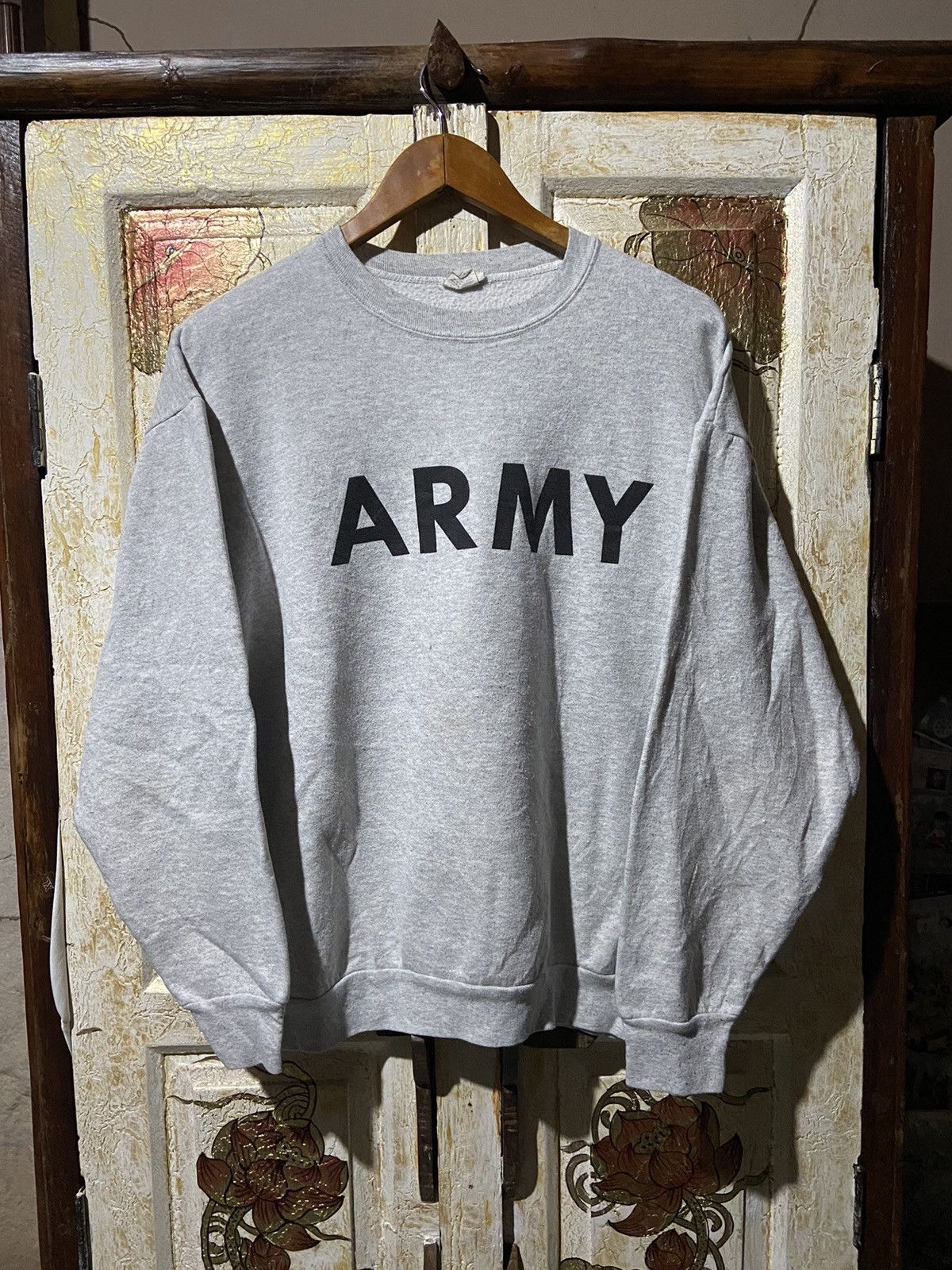 Vintage Vintage 80-90s rare army sweater grey size L Size US L / EU 52-54 / 3 - 1 Thumbnail