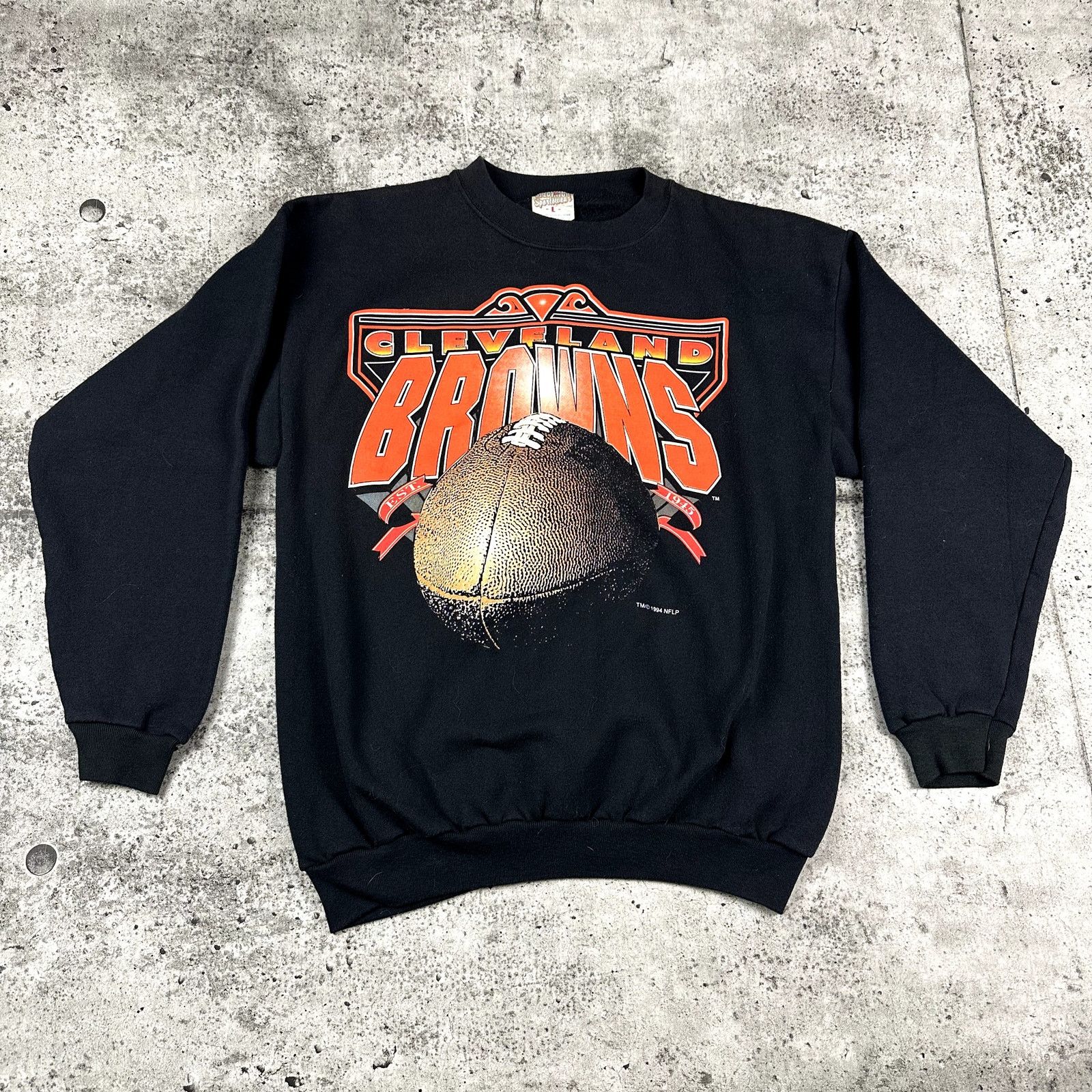 Vintage Cleveland Browns Sweatshirt 1994 Size Medium 22.5x27