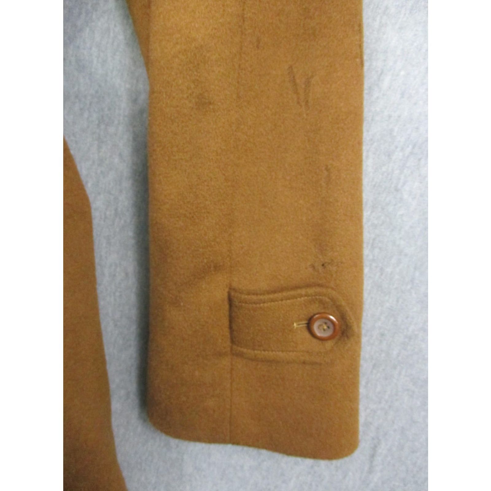 Vintage Riccardo Fazzi Overcoat Mens 44 Brown Wool Cashmere Blend Belted Long Coat Size US S / EU 44-46 / 1 - 6 Thumbnail