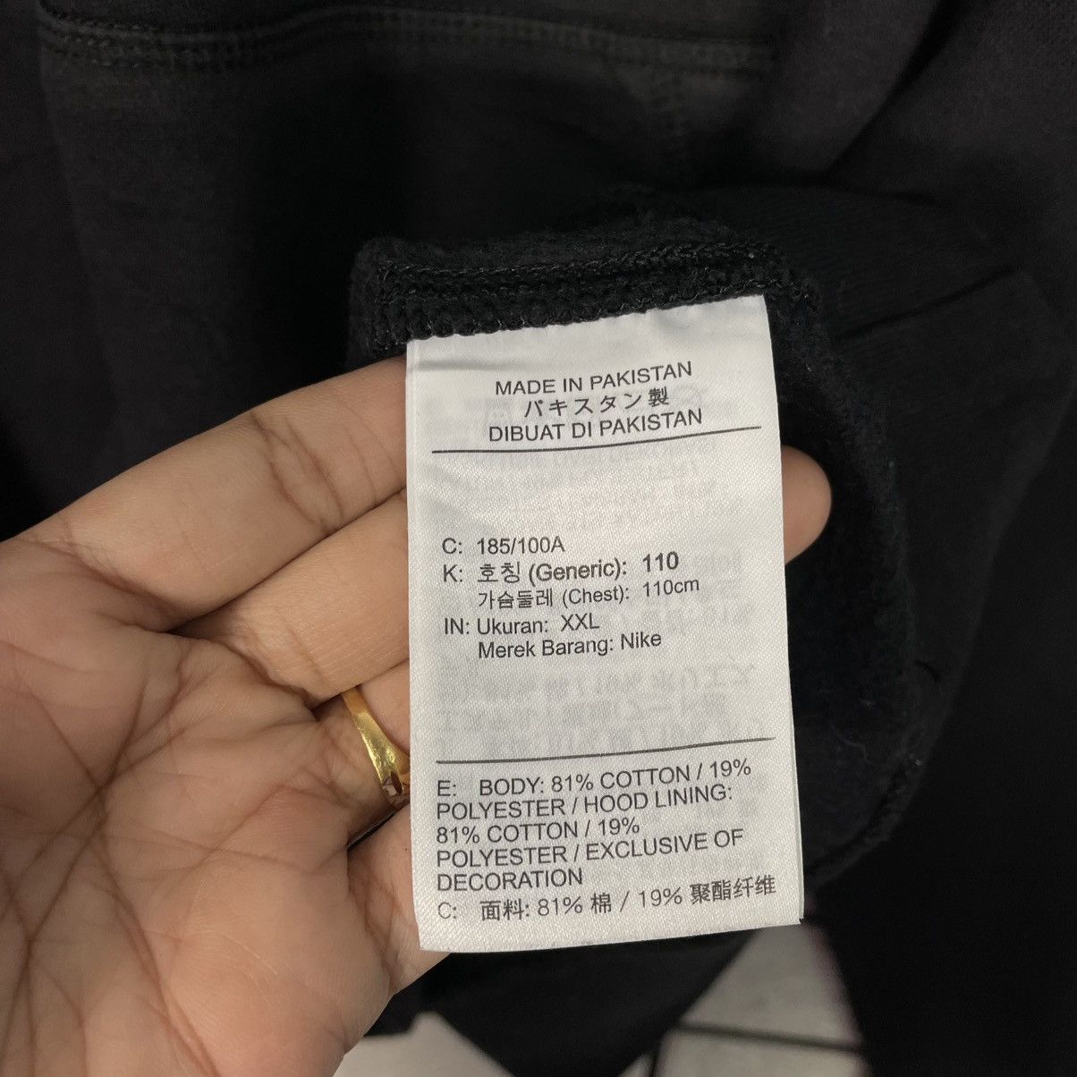 Nike Nike Big Logo Pullover Black Hoodie Size US L / EU 52-54 / 3 - 15 Thumbnail