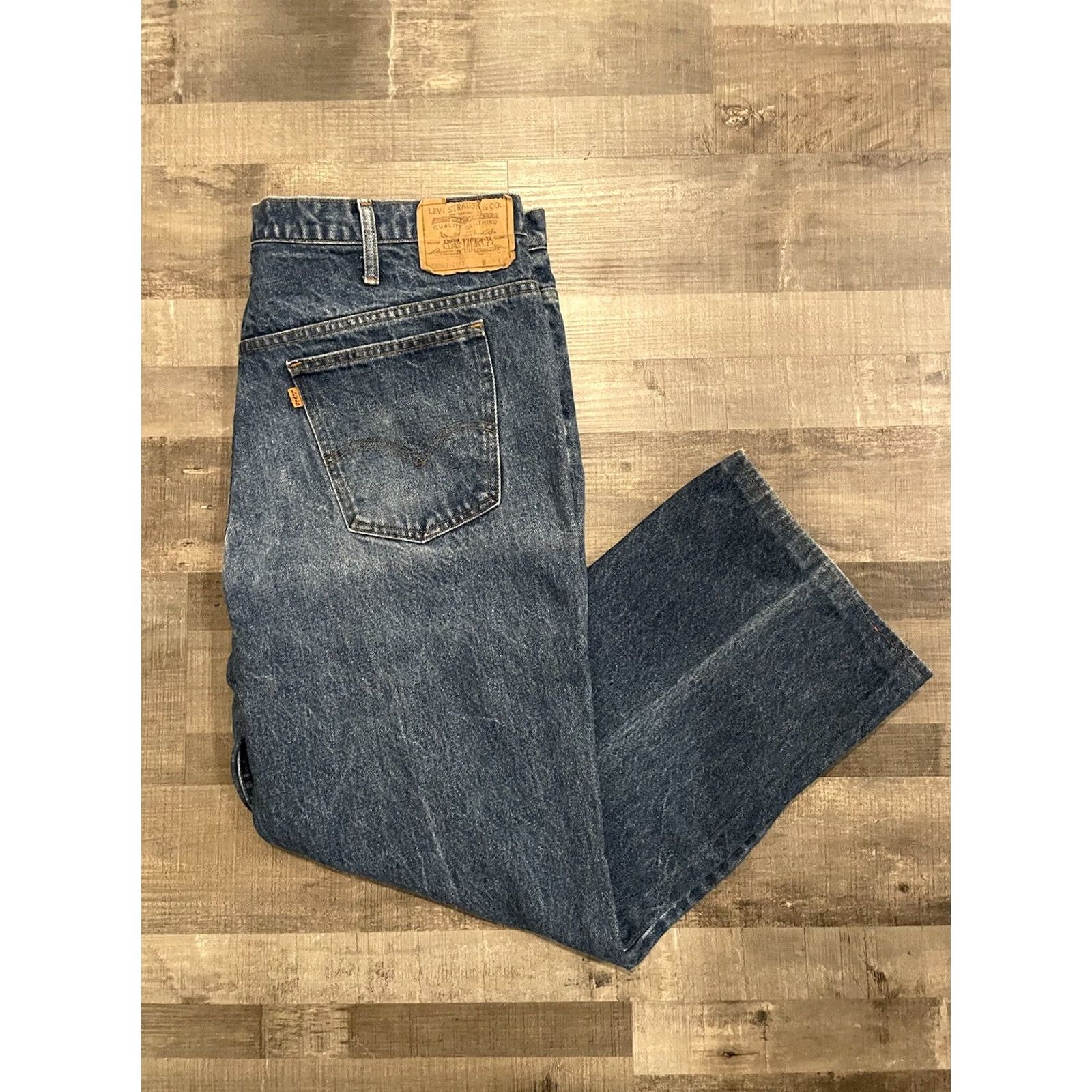 Levi's VINTAGE Levi's 517 Jeans Bootcut Denim 42x30 20517 0217 USA Men Blue 80s 90s 70s 5-Pocket N/A Shirt Size US 42 / EU 58 - 2 Thumbnail