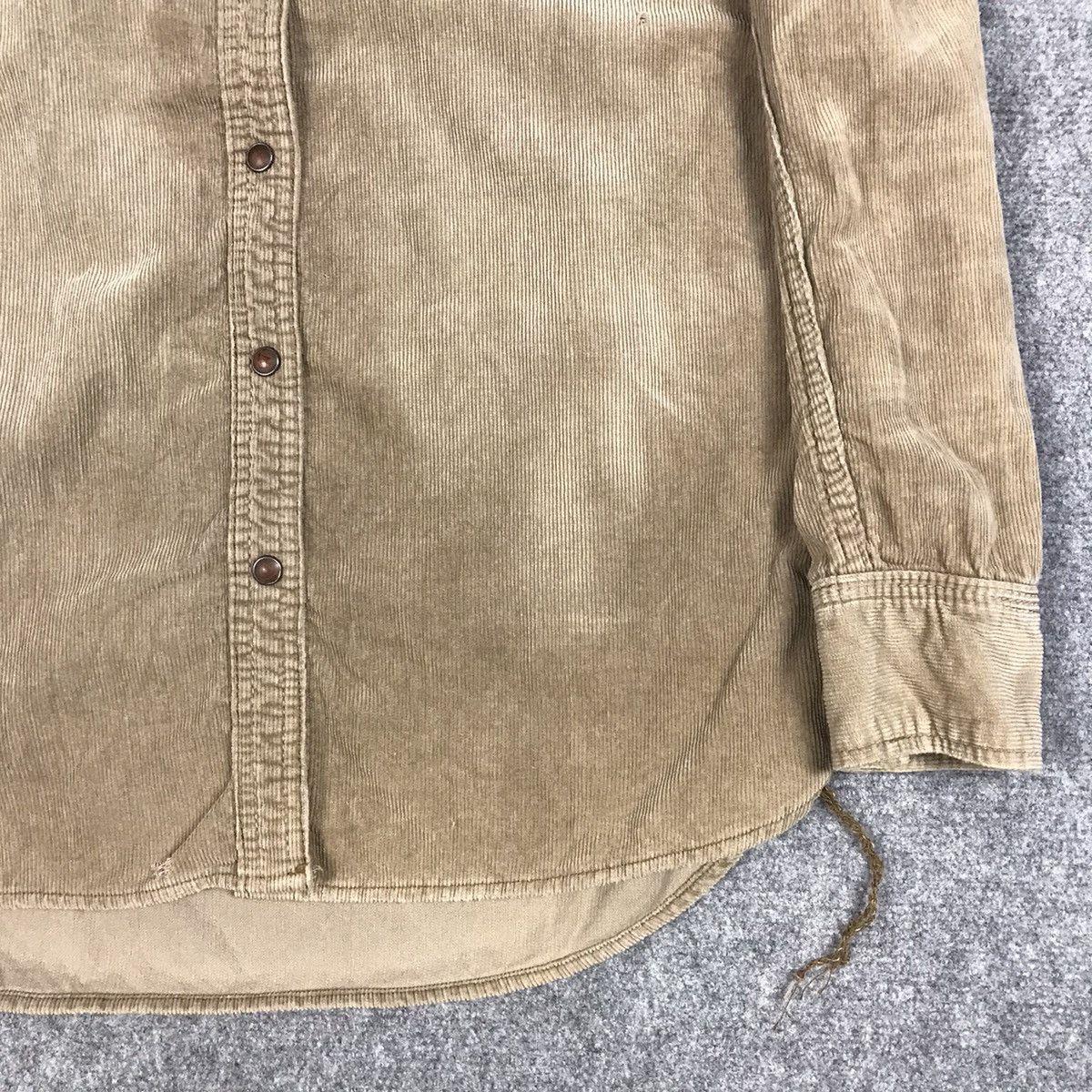 If Six Was Nine Genuine vintage Goa corduroy Distressed Snap button Shirt Size US S / EU 44-46 / 1 - 4 Thumbnail