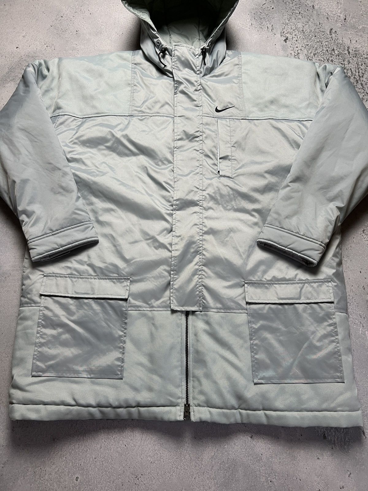 Nike Nike vintage big logo track long jacket zip y2k 90s USA Size US XL / EU 56 / 4 - 7 Thumbnail