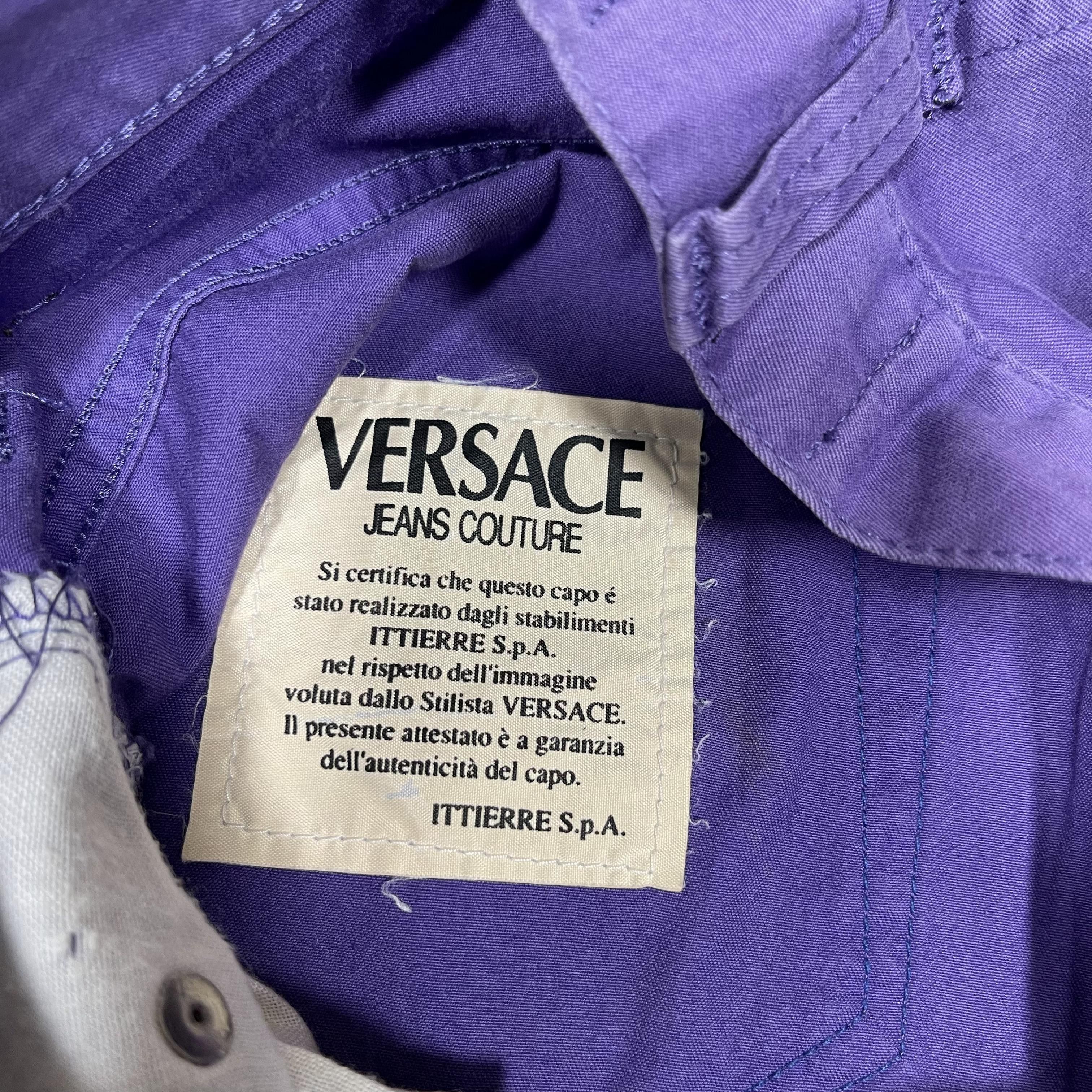 Versace × Versace Jeans Couture Versace Jeans Couture Minimalist Light Purple Pants Size US 28 / EU 44 - 9 Thumbnail
