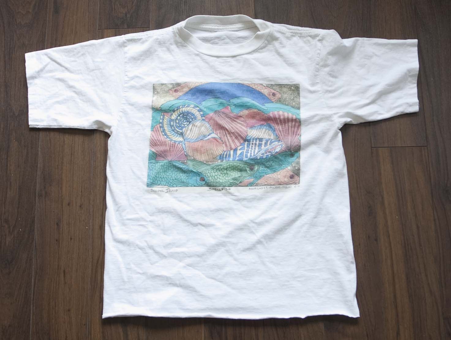 Vintage Margaret Albritton Shellfish T Shirt M Vtg Single Stitch Size US M / EU 48-50 / 2 - 1 Thumbnail