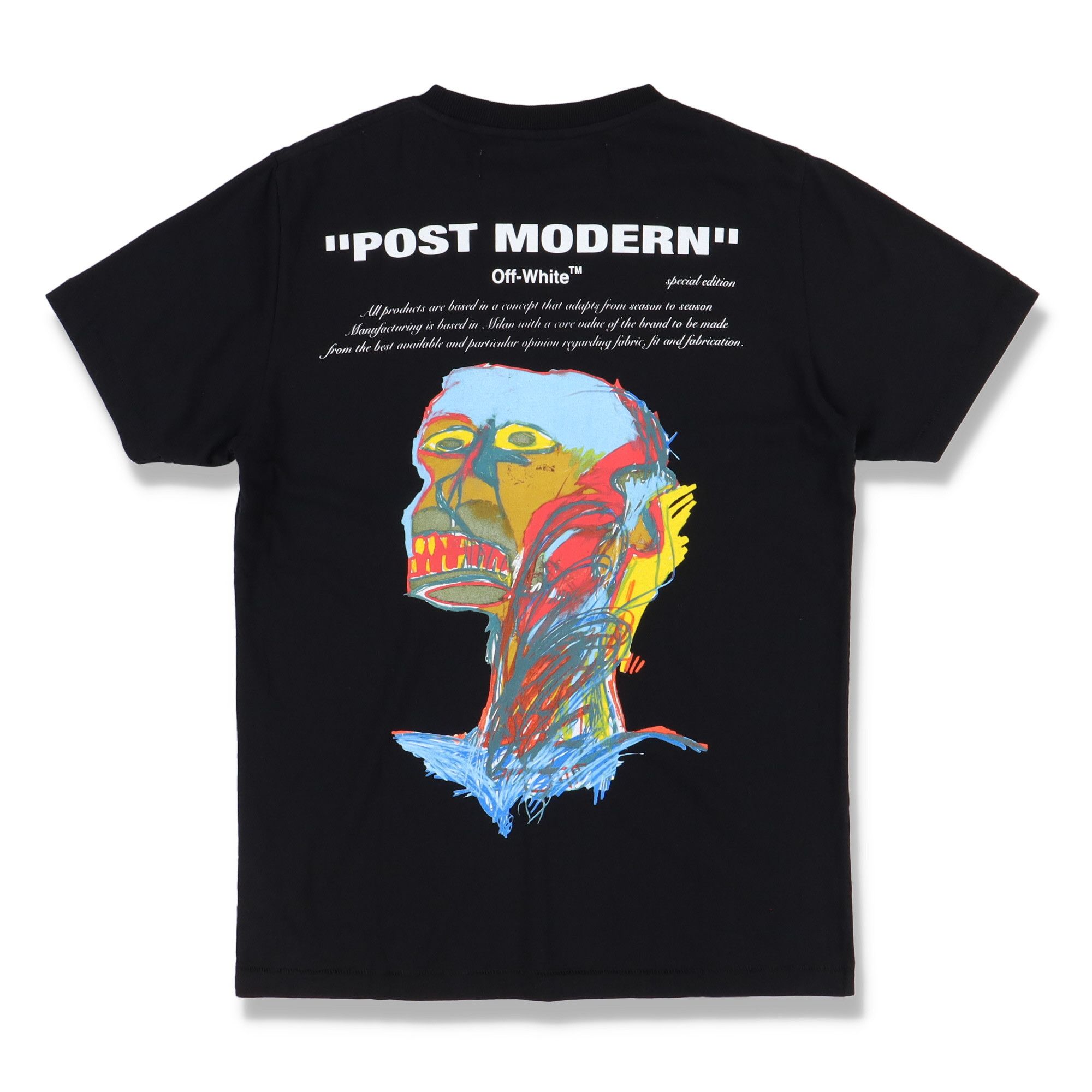 Jean-Michel Basquiat × Off-White Black Post Modern Logo T-Shirt Size US M / EU 48-50 / 2 - 1 Thumbnail