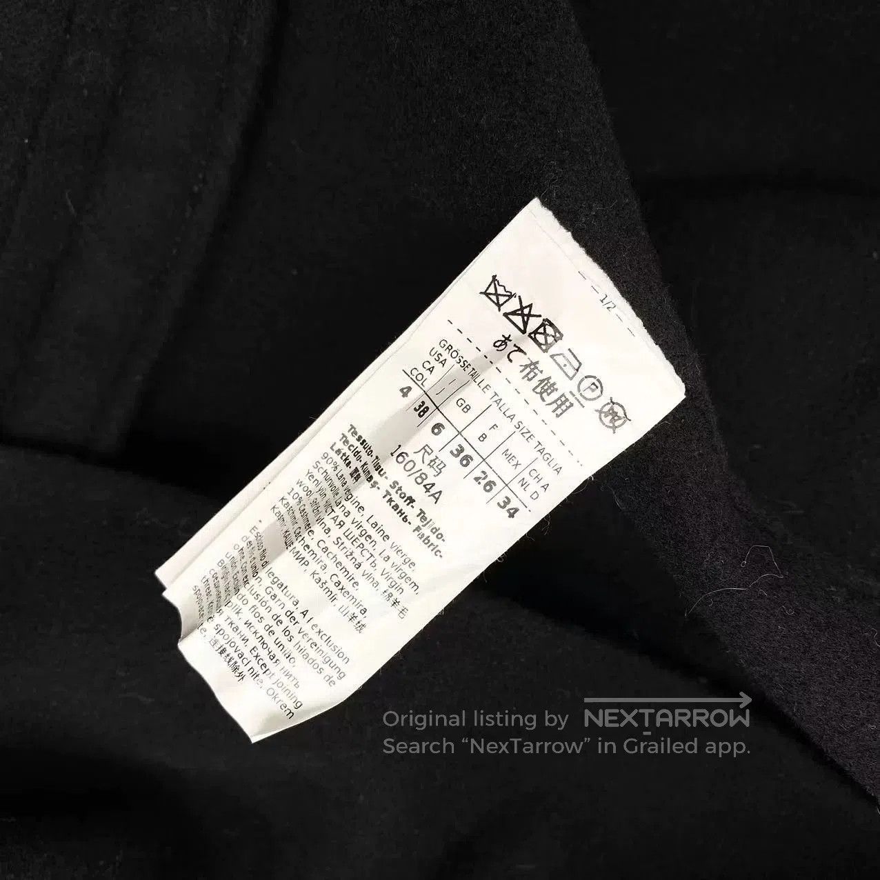 Other Maxmara Black Cashmere Wool Coat 36. Size US S / EU 44-46 / 1 - 4 Thumbnail