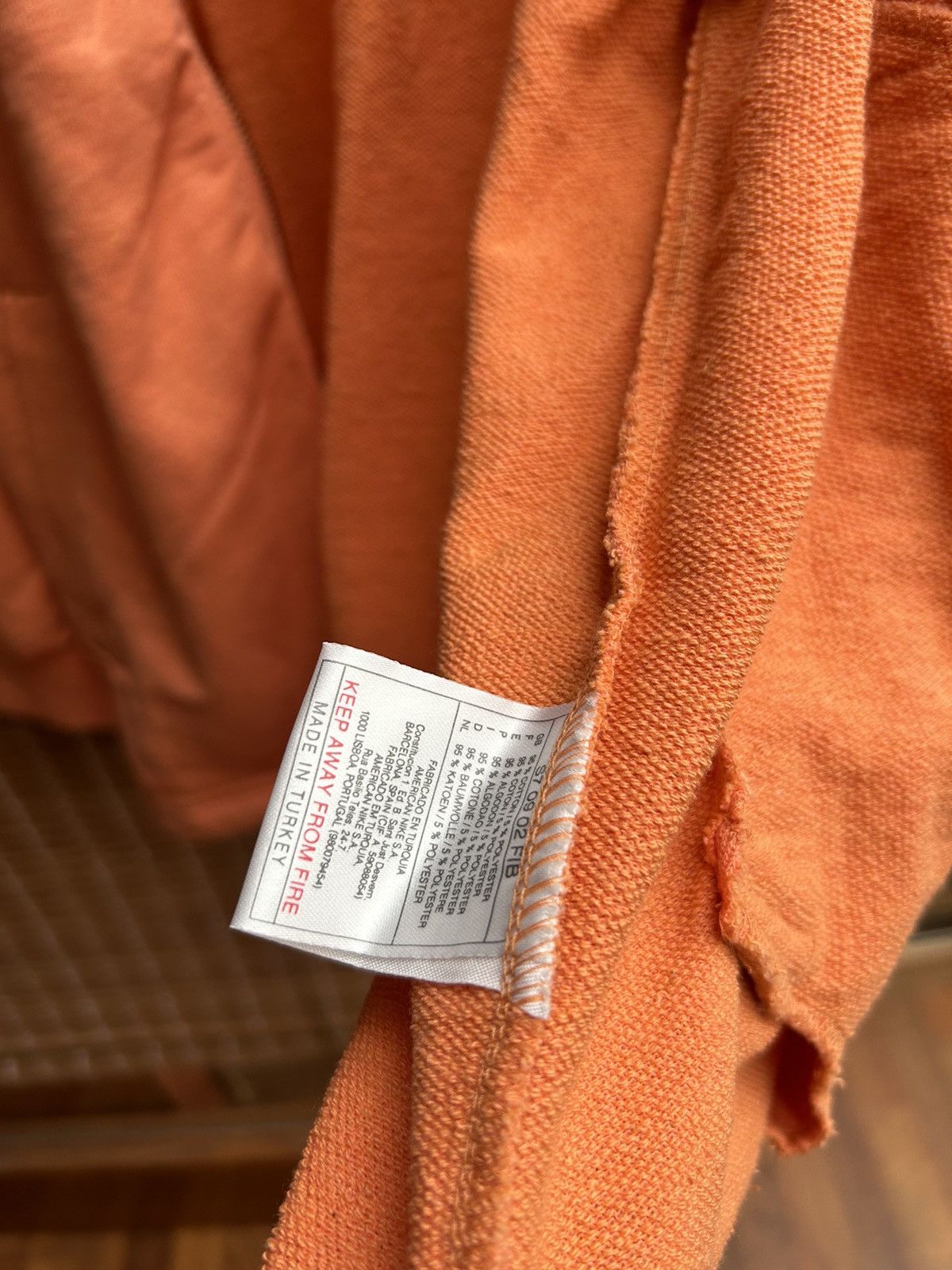 Nike × Vintage Vintage 00’s Nike Zip Up Hoodie Orange Size M Dead Stock Size US M / EU 48-50 / 2 - 7 Thumbnail