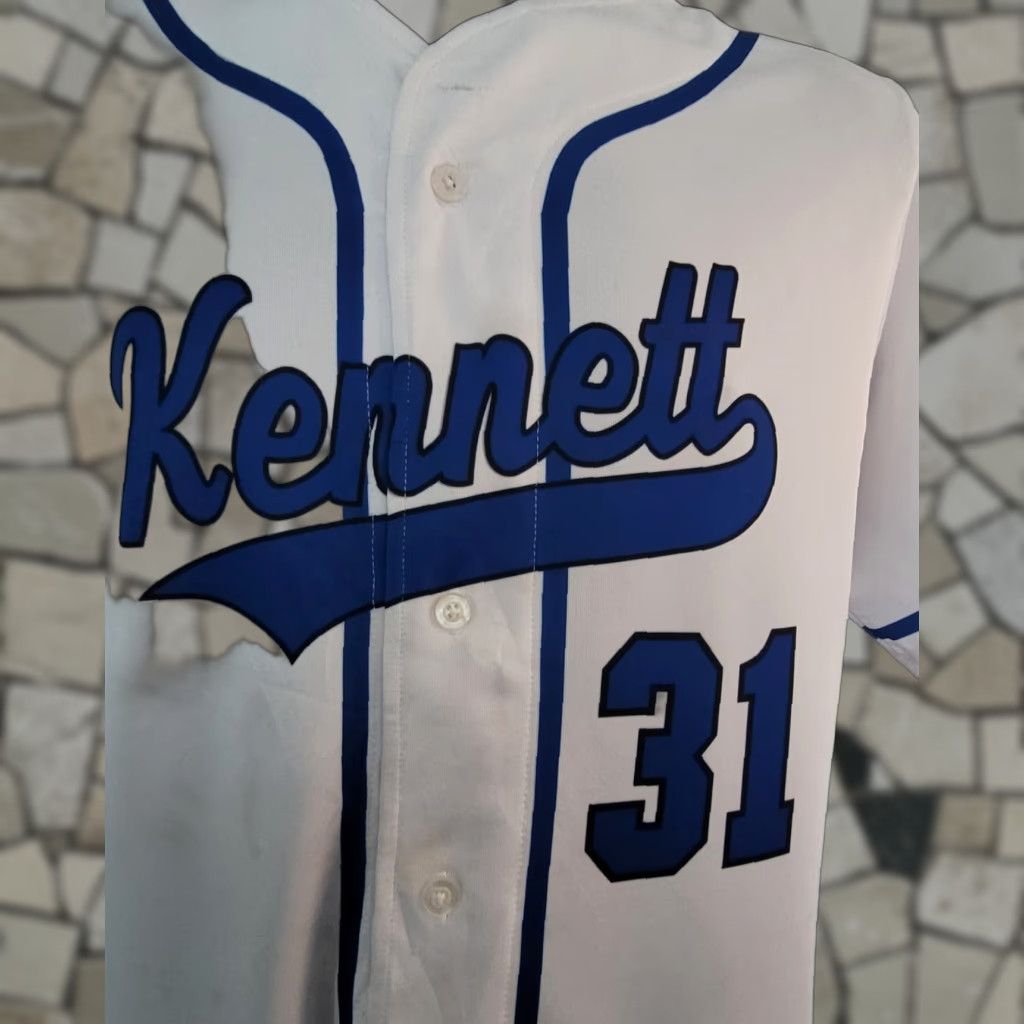 Vintage Alleson Athletic Kennet 31 Medium Baseball Top Shirt Mens M White Size US M / EU 48-50 / 2 - 1 Thumbnail
