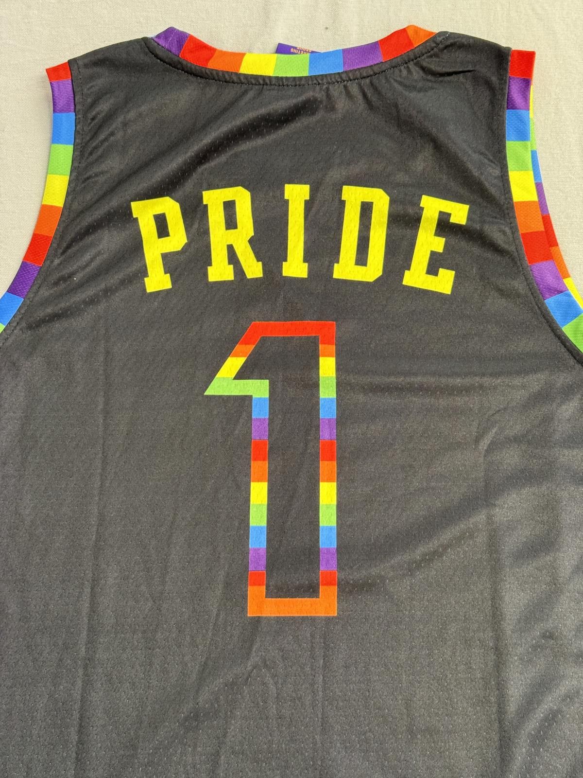 Designer Gay Pride Los Angeles NBA Lakers Basketball Jersey #1 - XL Size US XL / EU 56 / 4 - 5 Thumbnail