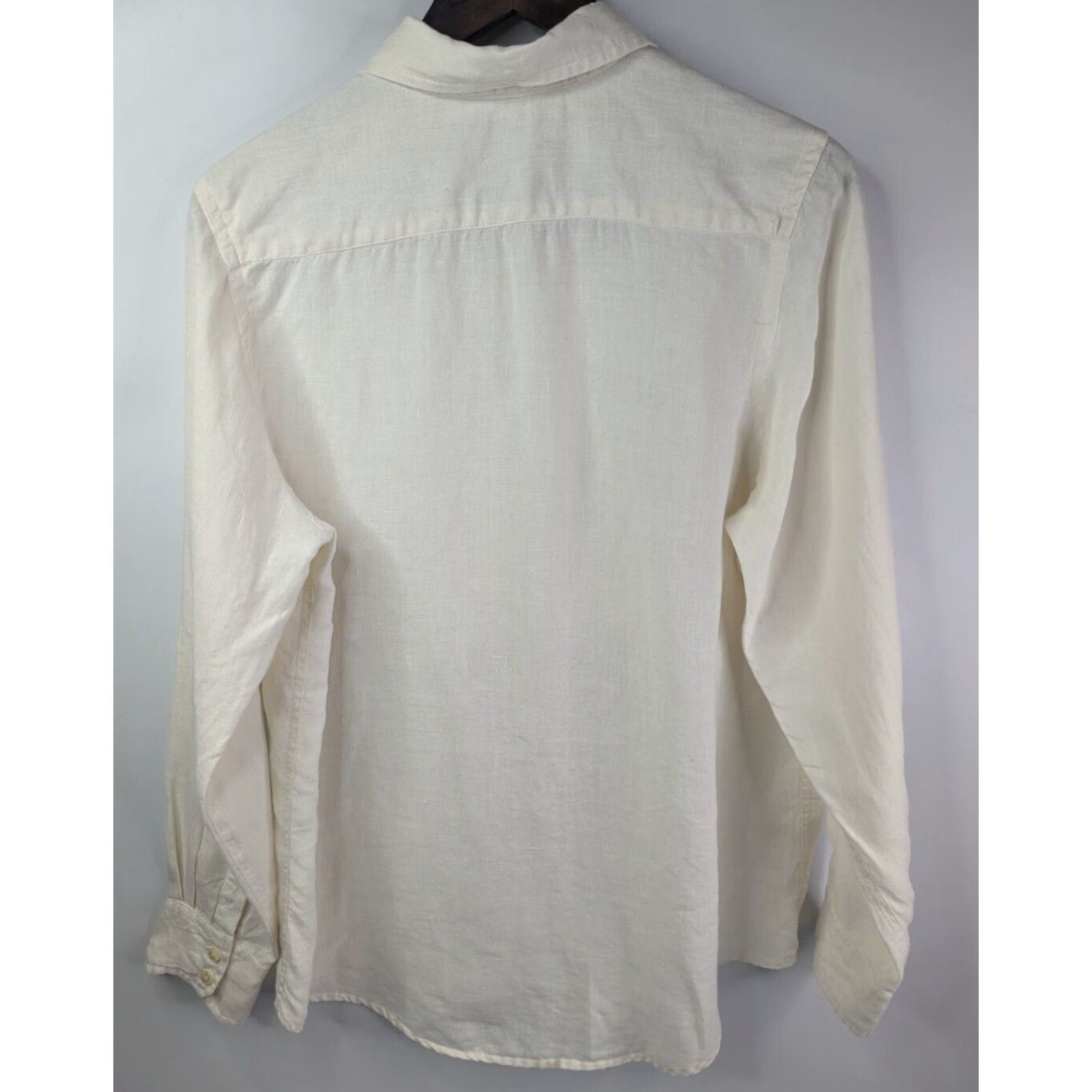 Tommy Bahama Tommy Bahama Shirt Women’s Size L Beige Linen Button-Up Long Sleeve Details Size L / US 10 / IT 46 - 4 Thumbnail