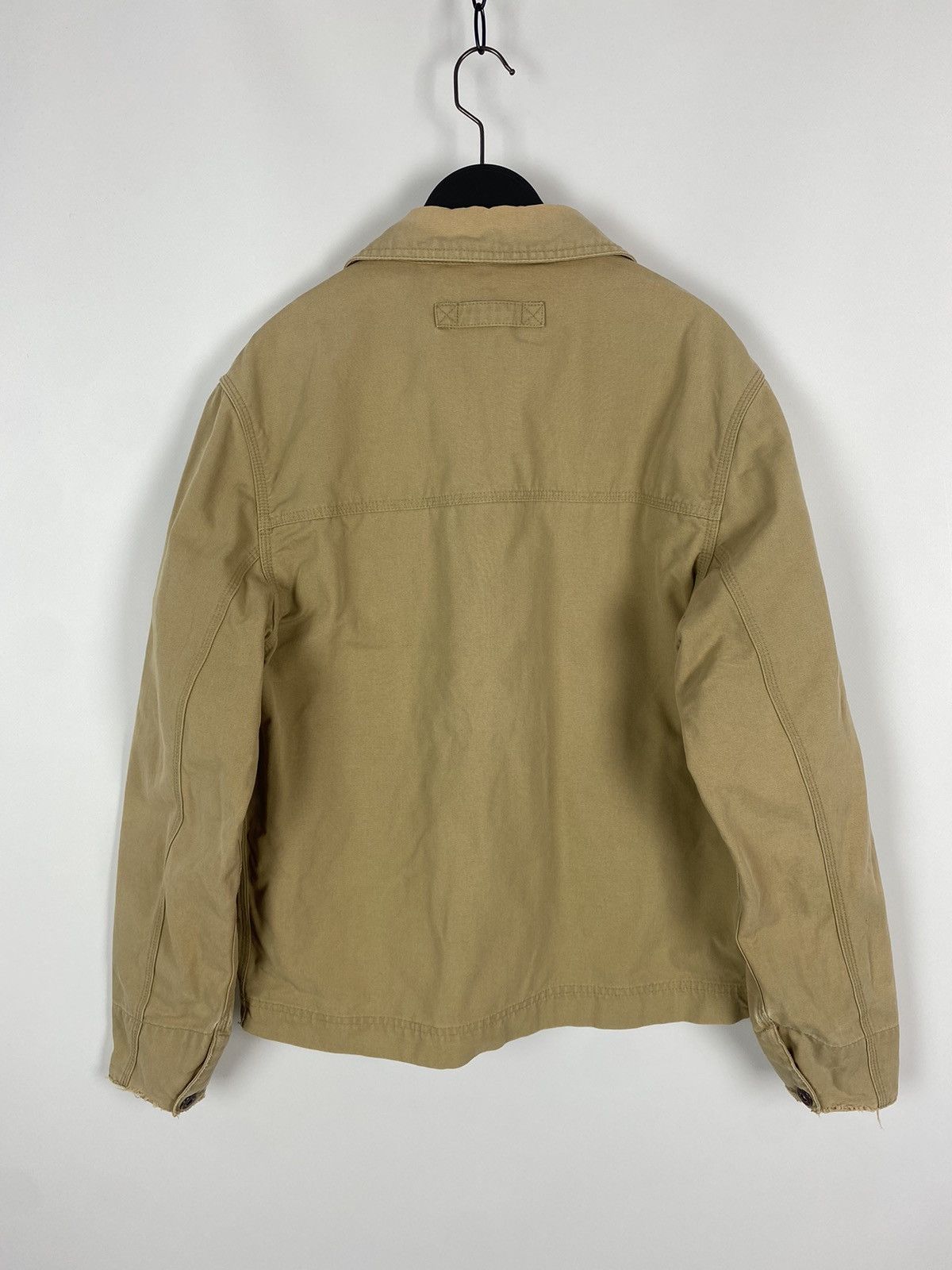 Vintage 2000’s Vintage Distressed Tan Canvas Boxy Work Jacket Size US S / EU 44-46 / 1 - 9 Thumbnail