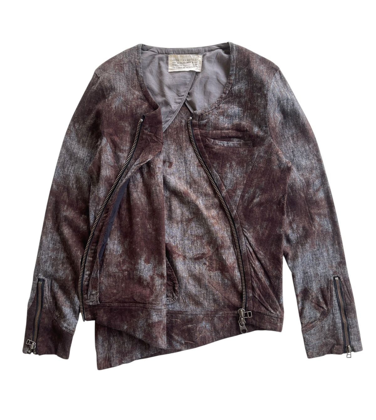 Japanese Brand Agosto Rockabilly Asymmetrical Zip Up Jacket Size US M / EU 48-50 / 2 - 4 Thumbnail