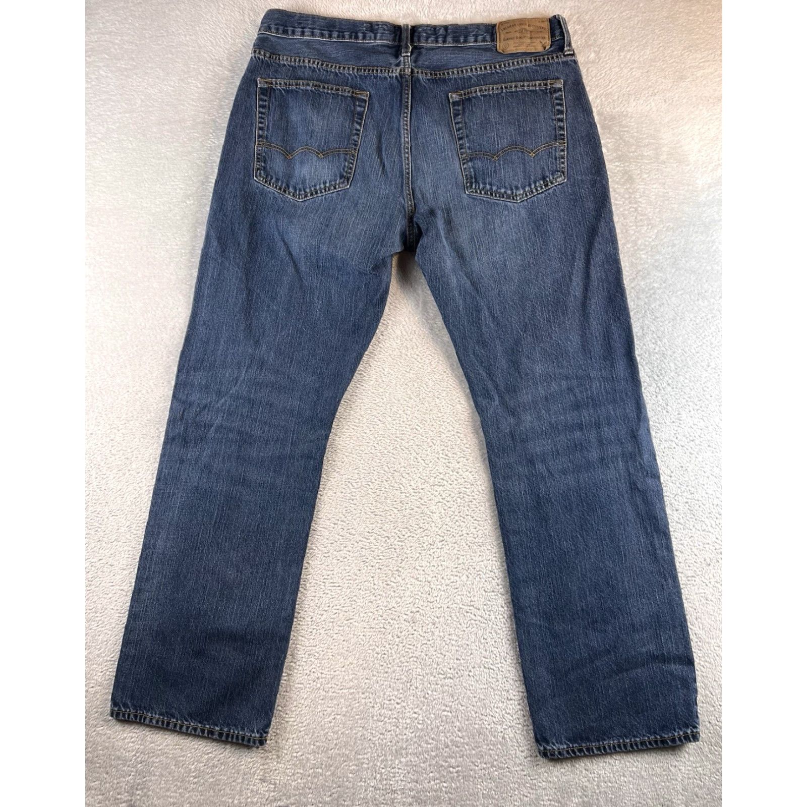 American Eagle Outfitters American Eagle Outfitters Jeans Mens 36x32 36x29 Blue Denim Straight Preppy Cowboy 5-Pocket Mens Regular Jeans Blue Denim Vintage No Size US 36 / EU 52 - 2 Thumbnail