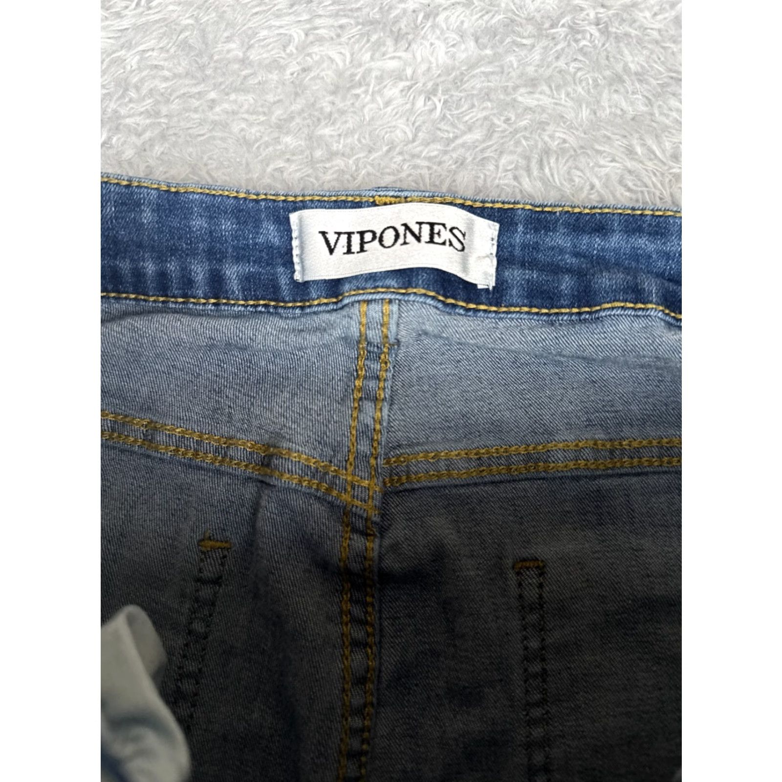 Shein Vintage SheIn Womens Jeans Flared Cotton Blend Mid Rise 28x31 Blue Denim 2010s Girls Size 32" / US 10 / IT 46 - 6 Thumbnail