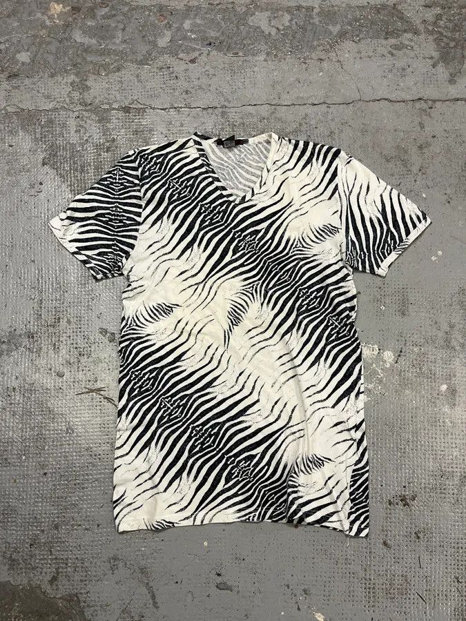 Roberto Cavalli SS1999 Roberto Cavalli Zebra White T-Shirt Size US XS / EU 42 / 0 - 1 Thumbnail