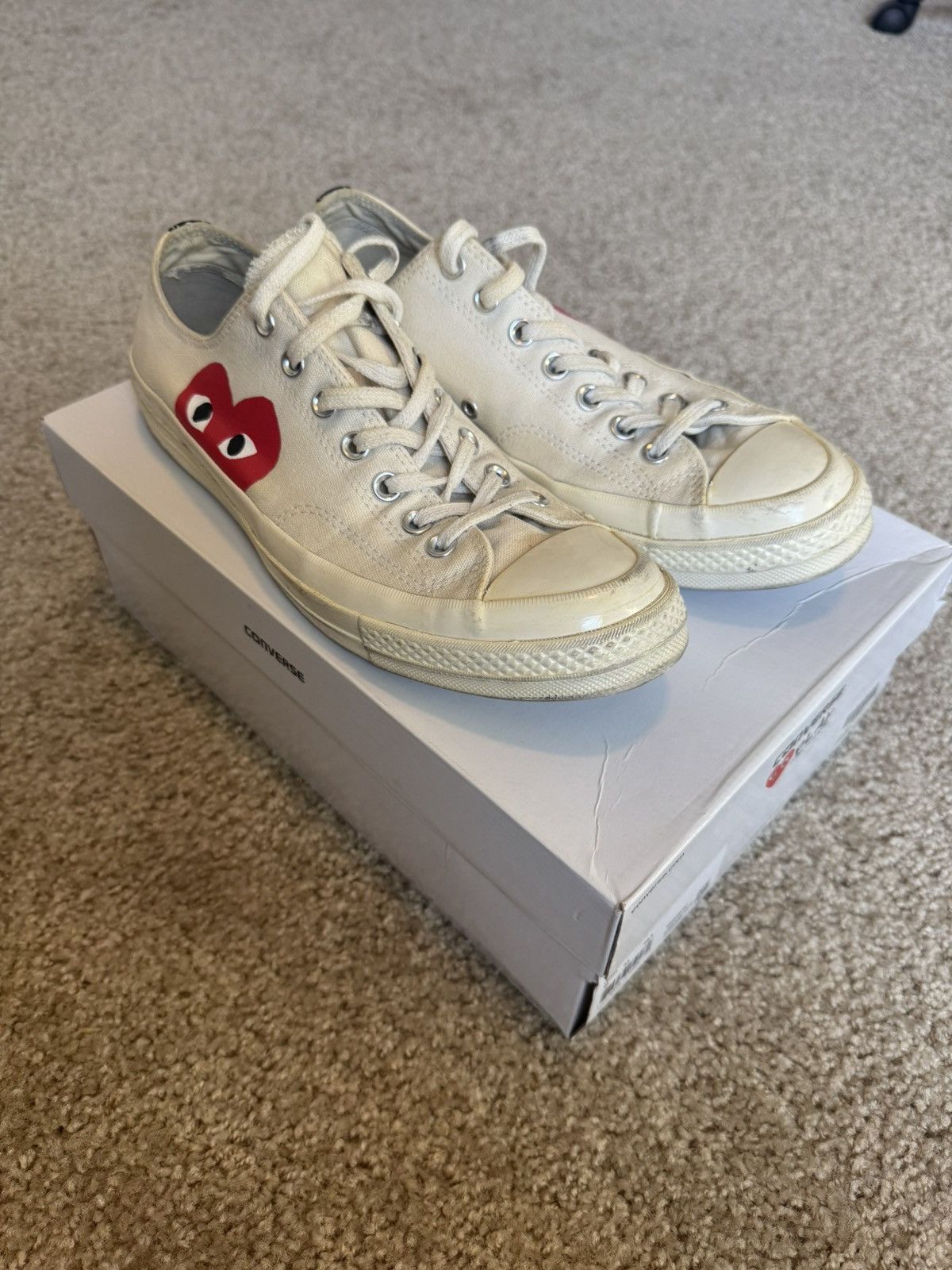 Comme des Garcons CDG Play Chuck Taylor Low Converse Size US 10 / EU 43 - 5 Thumbnail
