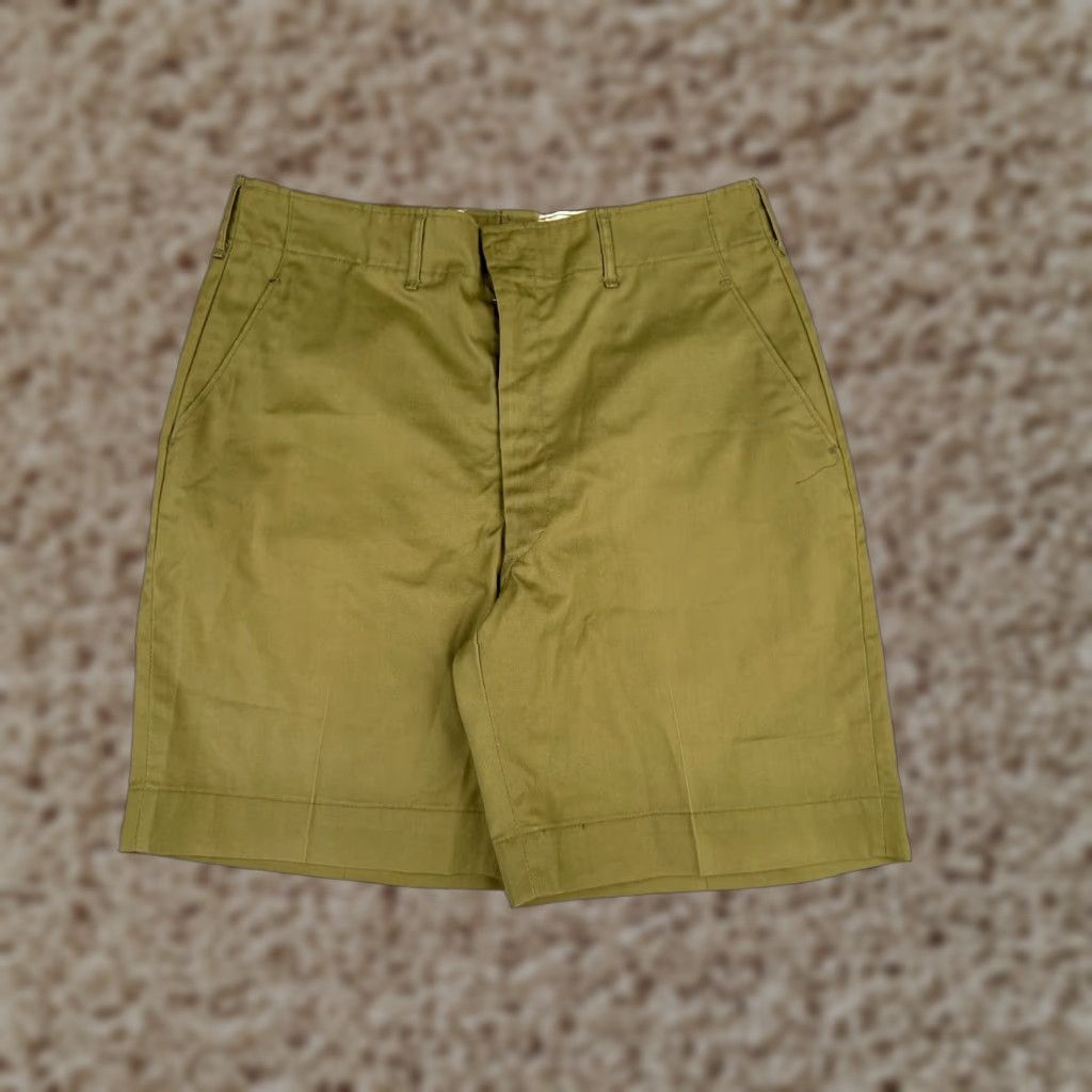 VINTAGE Boy Scouts Shorts Adult 29 Polyester Cotton Blend Twill Aluminum Zipper Mens