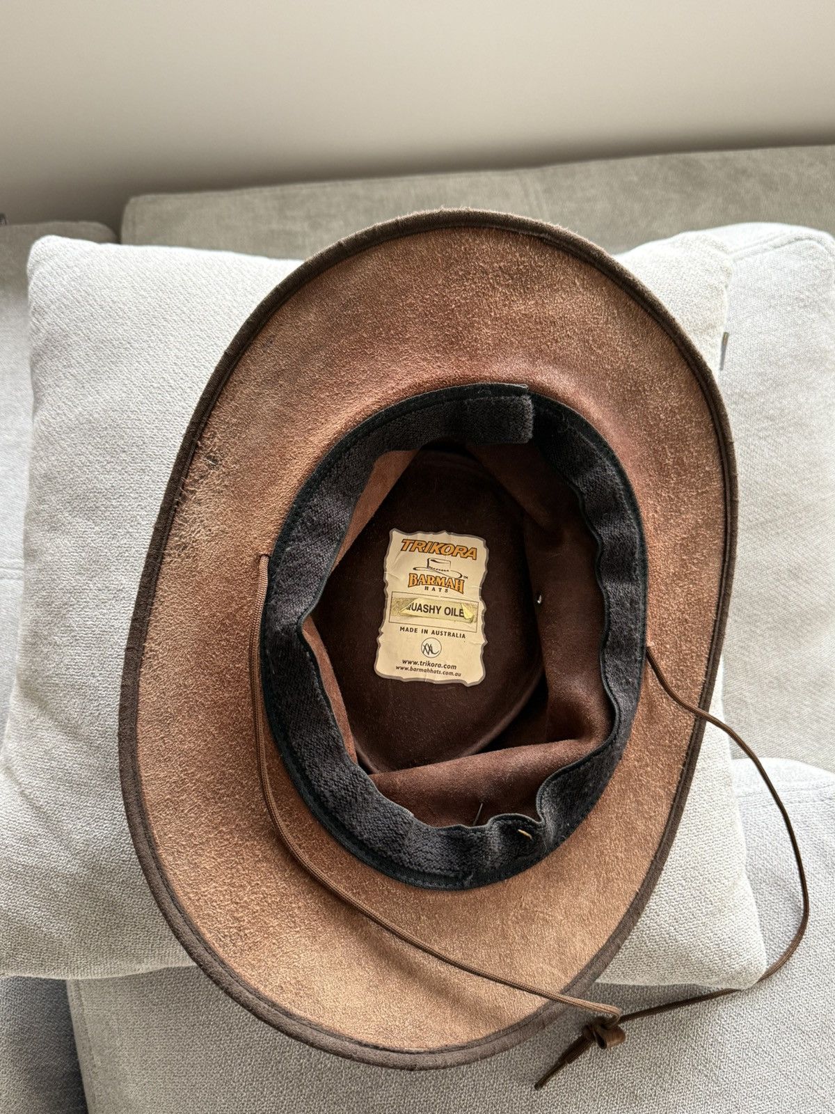 Vintage Barmah Australia x Trikora Squash Oiled Bones Leather Hat Size ONE SIZE - 8 Thumbnail