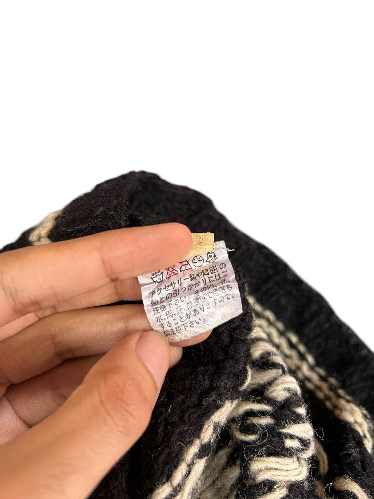 14th Addiction × Japanese Brand × Le Grande Bleu (L.G.B.) Skull Japanese Punk Style Knitted hairy Big Beanie Hats ☠️☠️ Size ONE SIZE - 7 Thumbnail