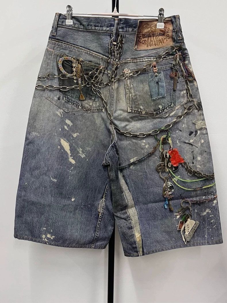 Acne Studios Acne Studios Graphic print mid-waist zip-up cropped straigh Size US 38 / EU 54 - 2 Thumbnail