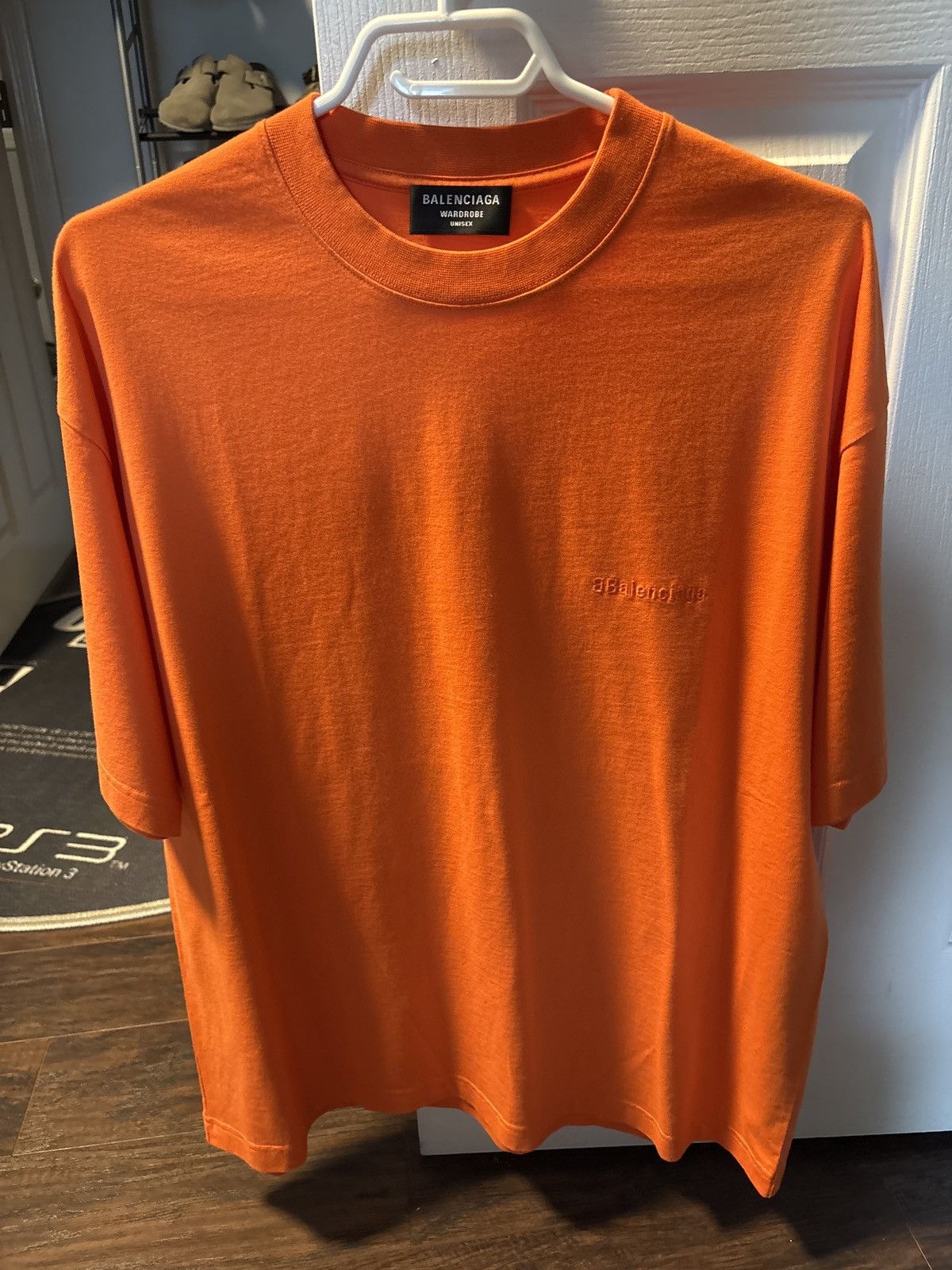 Balenciaga Balenciaga Orange Cotton T Shirt Size US L / EU 52-54 / 3 - 5 Thumbnail