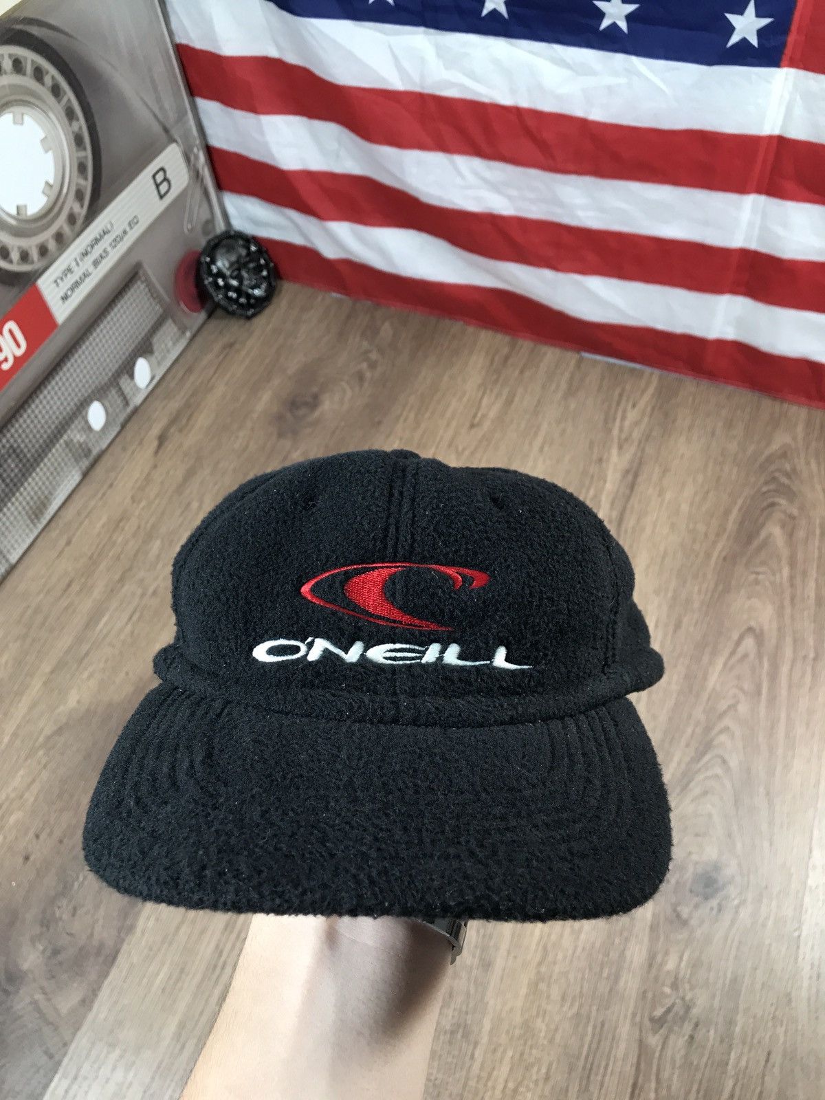 O'Neill × Vintage Vintage Oneill Fleece Cap Size ONE SIZE - 1 Thumbnail
