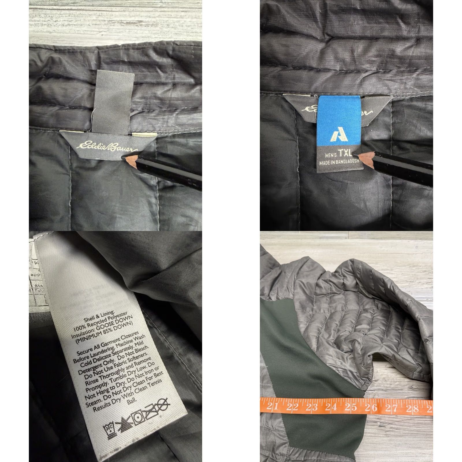 Eddie Bauer Eddie Bauer First Ascent Mens XLT Gray Stormdown 800 Thin Puffer Jacket Zip Up Jacket Men Gray Stormdown 800 Thin Puffer Zip Up XSlt? Size US XL / EU 56 / 4 - 8 Thumbnail