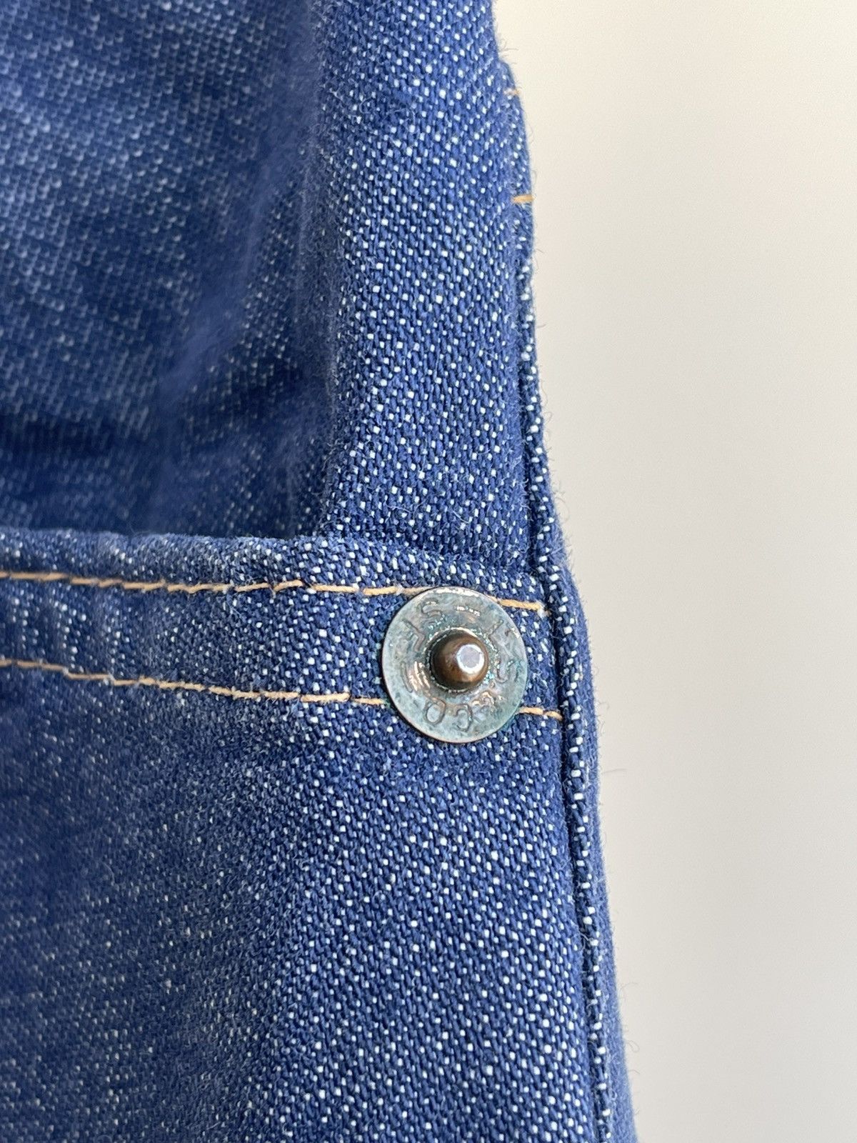 Levi's 6037 Big E Tab Talon Zip Fly Straight Fit Denim Jeans 60s Size 26" / US 2 / IT 38 - 5 Thumbnail