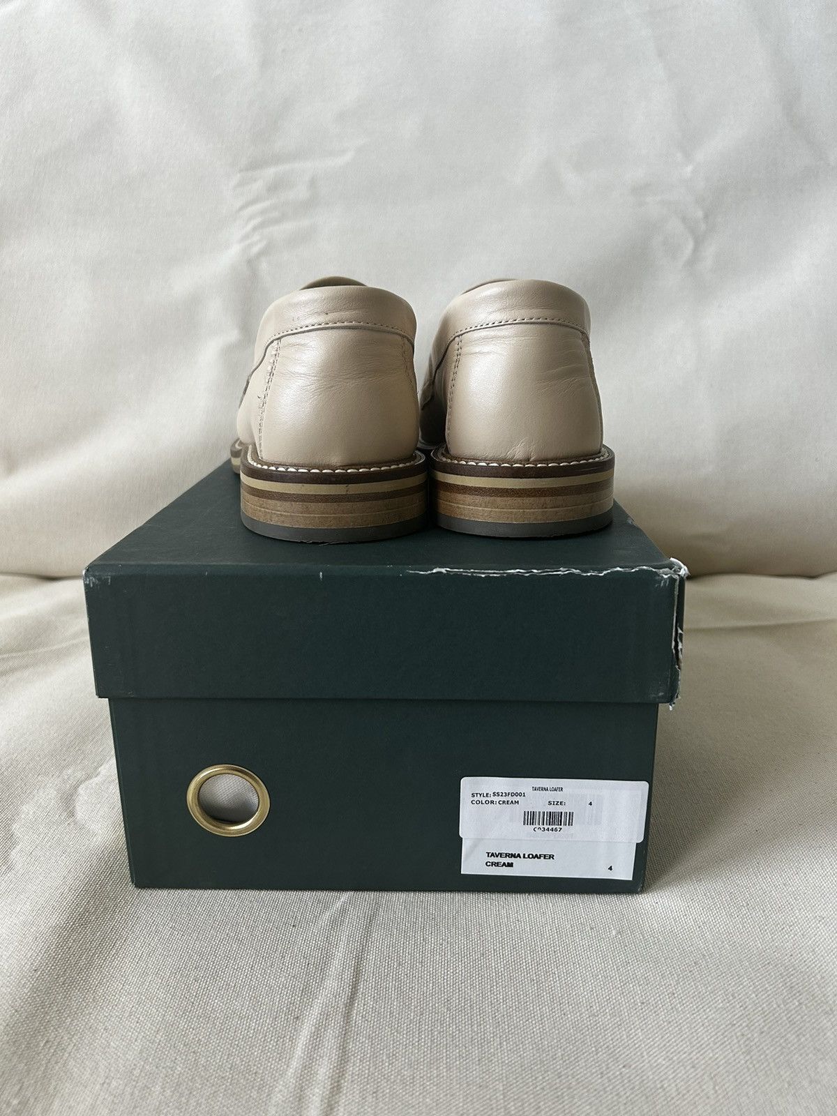 Aime Leon Dore Aime Leon Dore - Cream Raffia Loafers - 4M Size US 5.5 / IT 35.5 - 4 Thumbnail