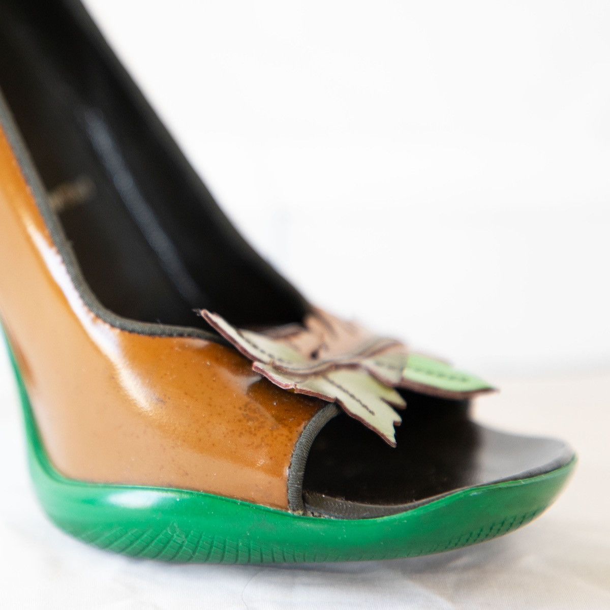 Prada Prada FW 1999 Foliage Heels Size US 7.5 / IT 37.5 - 9 Thumbnail